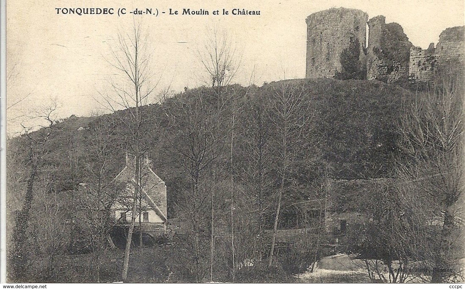 CPA Tonquédec Le Moulin et le Château