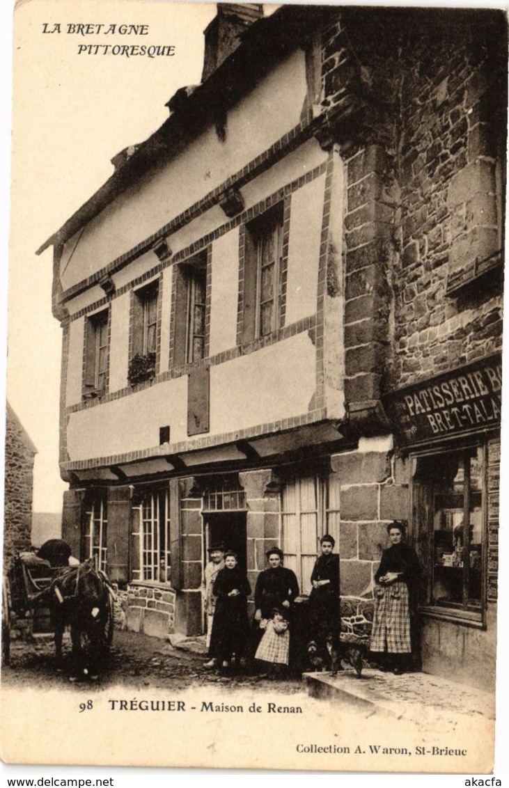 CPA TRÉGUIER-Maison de Renan (231198)