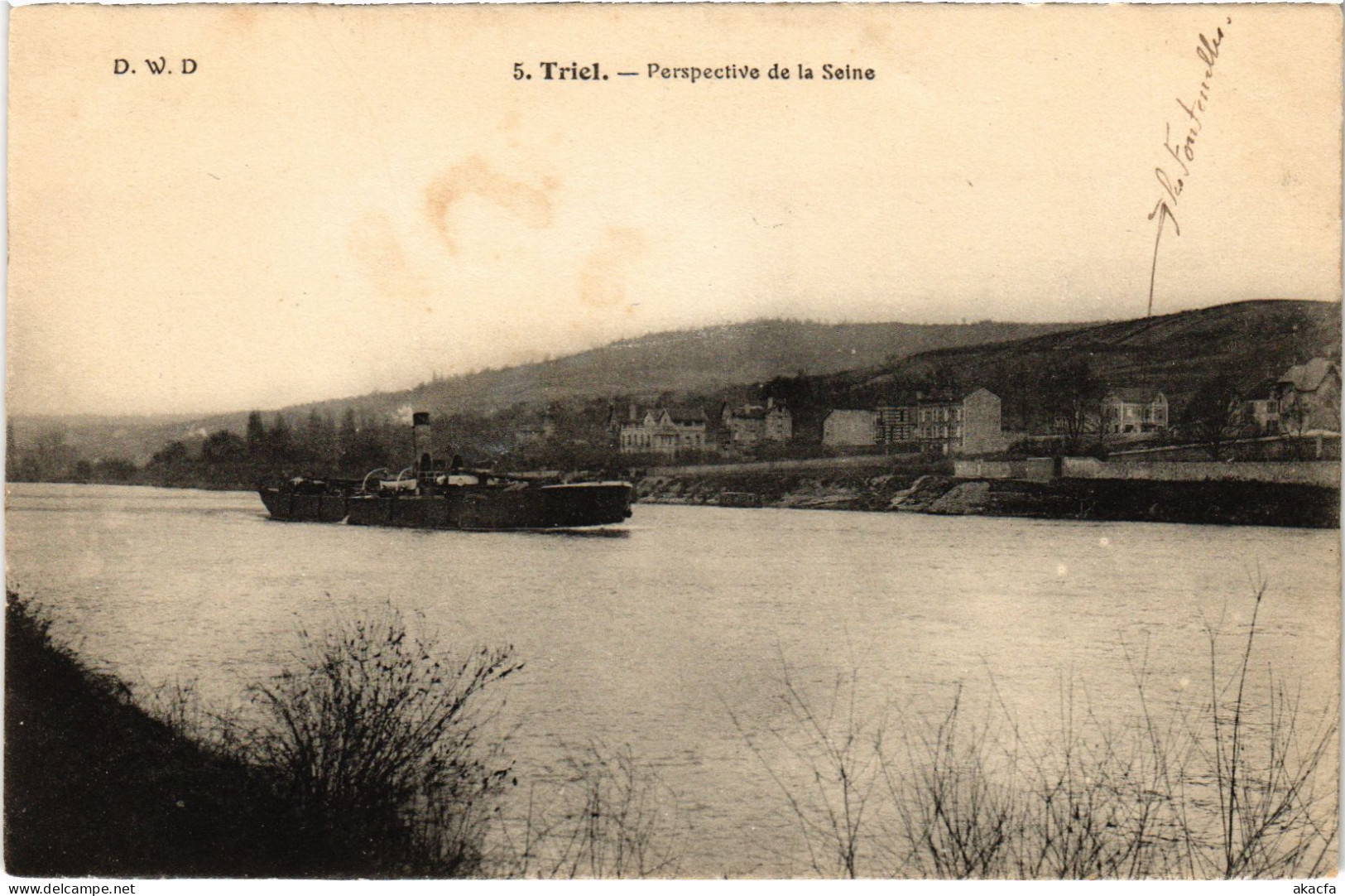 CPA TRIEL-sur-SEINE Perspective de la Seine (1386157)