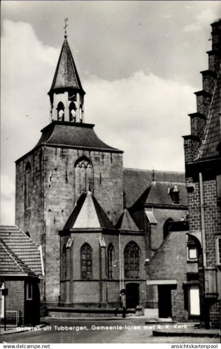 CPA Tubbergen Overijssel, Gemeente-toren, R.K. Kerk