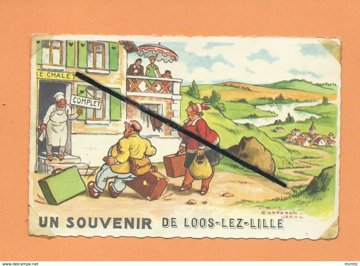 CPA - Un souvenir de Loos lez Lille -  Illustrateur Chaperon Jean -(  Loos les Lille )