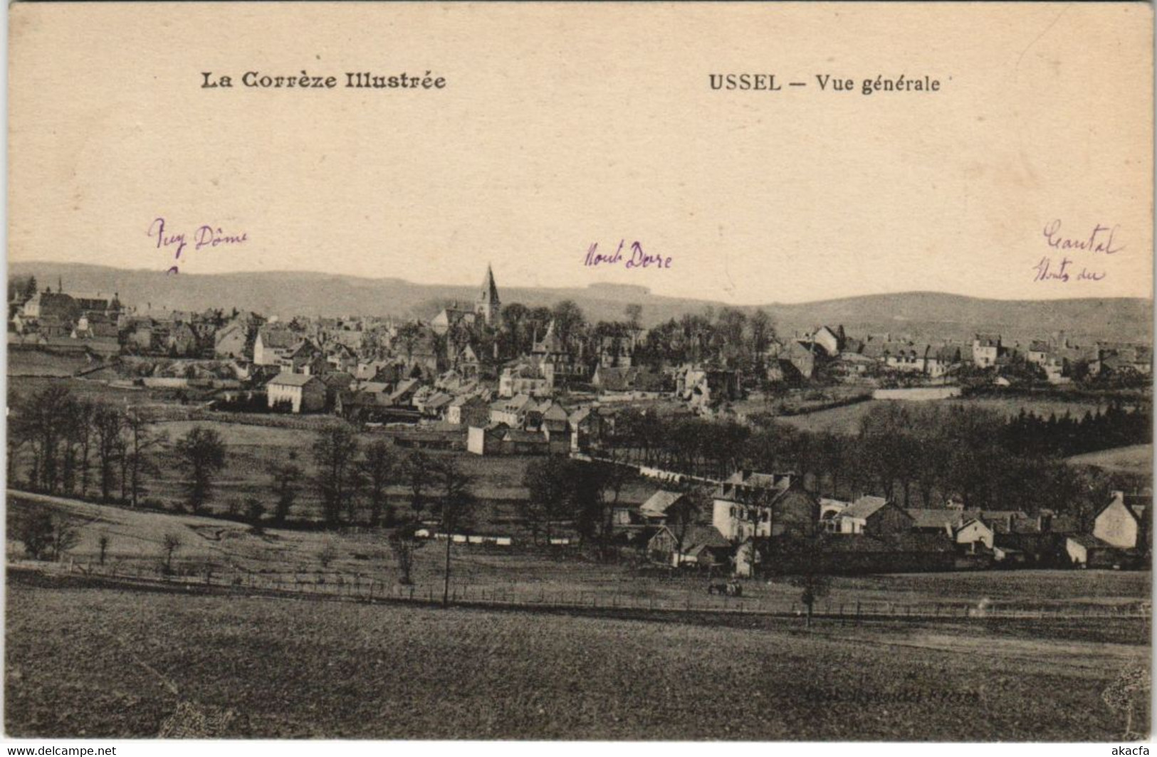 CPA Ussel Vue Generale FRANCE (1051609)