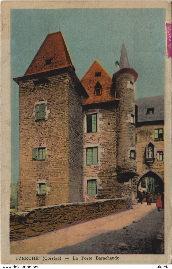 CPA UZERCHE Porte Barachaude (144586)