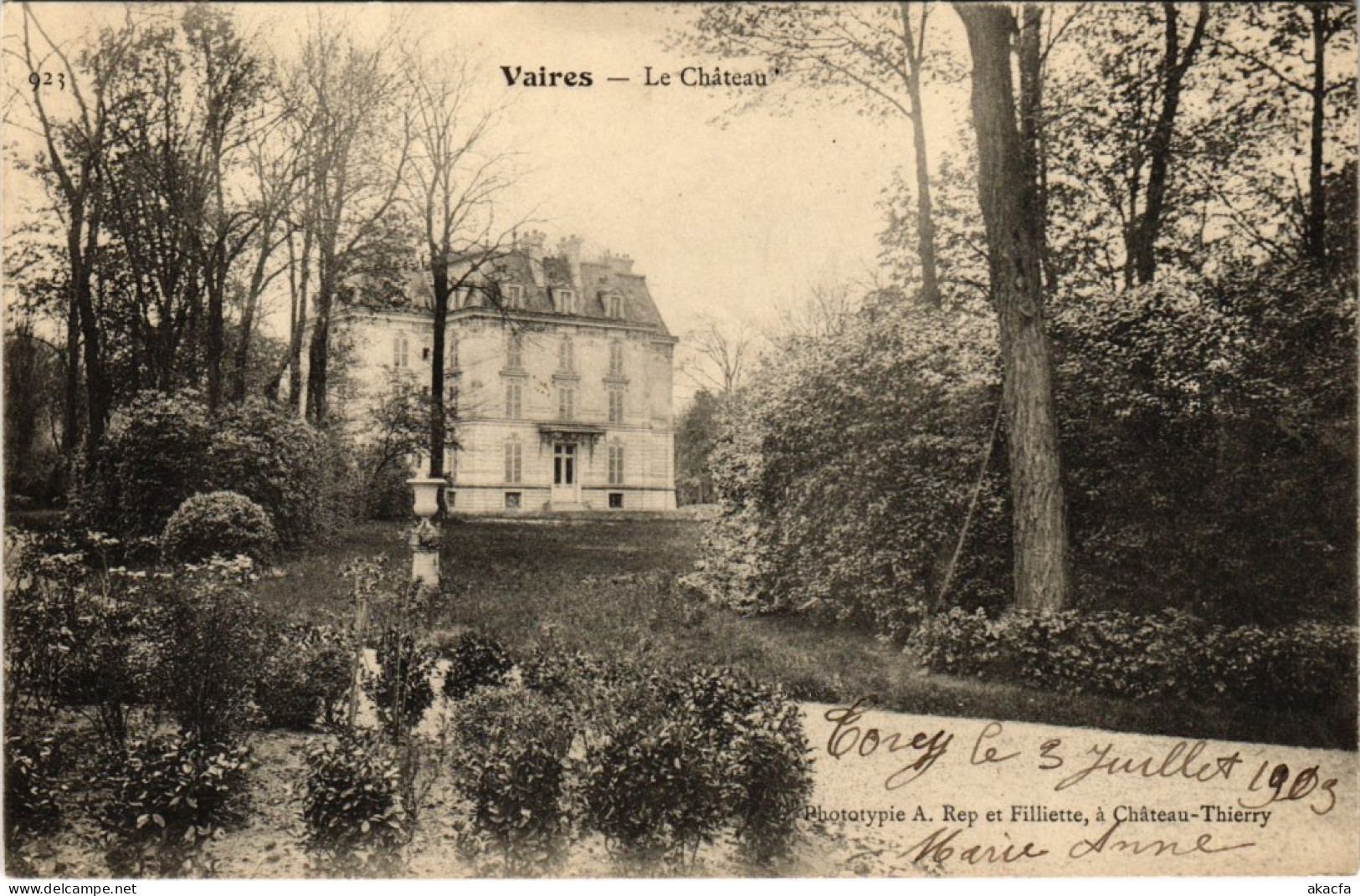 CPA VAIRES-sur-MARNE Le Chateau (1328723)