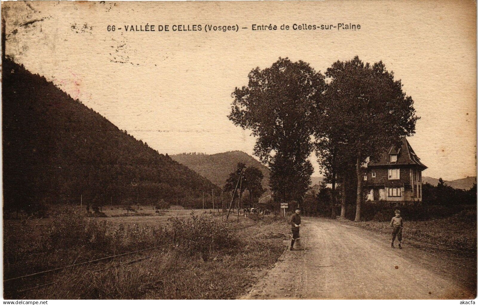 CPA Vallée de Celles - Entrée de CELLES-sur-PLAINE (200653)