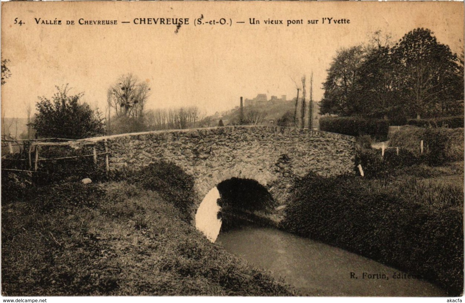 CPA Vallée de CHEVREUSE - CHEVREUSE - Un vieux pont sur l'YVETTE (102762)