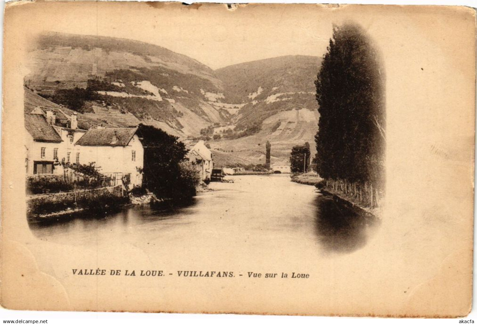 CPA Vallée de la Loue - VUILLAFANS - Vue sur la Loue (183482)