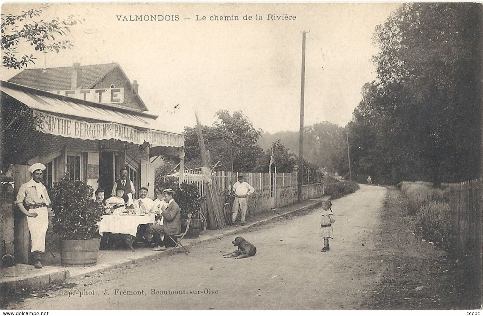 CPA Valmondois Le Chemin de la Rivière