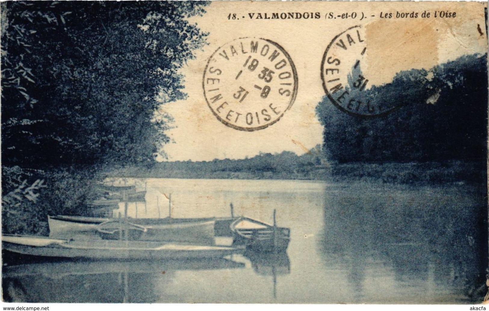 CPA VALMONDOIS - Les bords de l'Oise (107400)