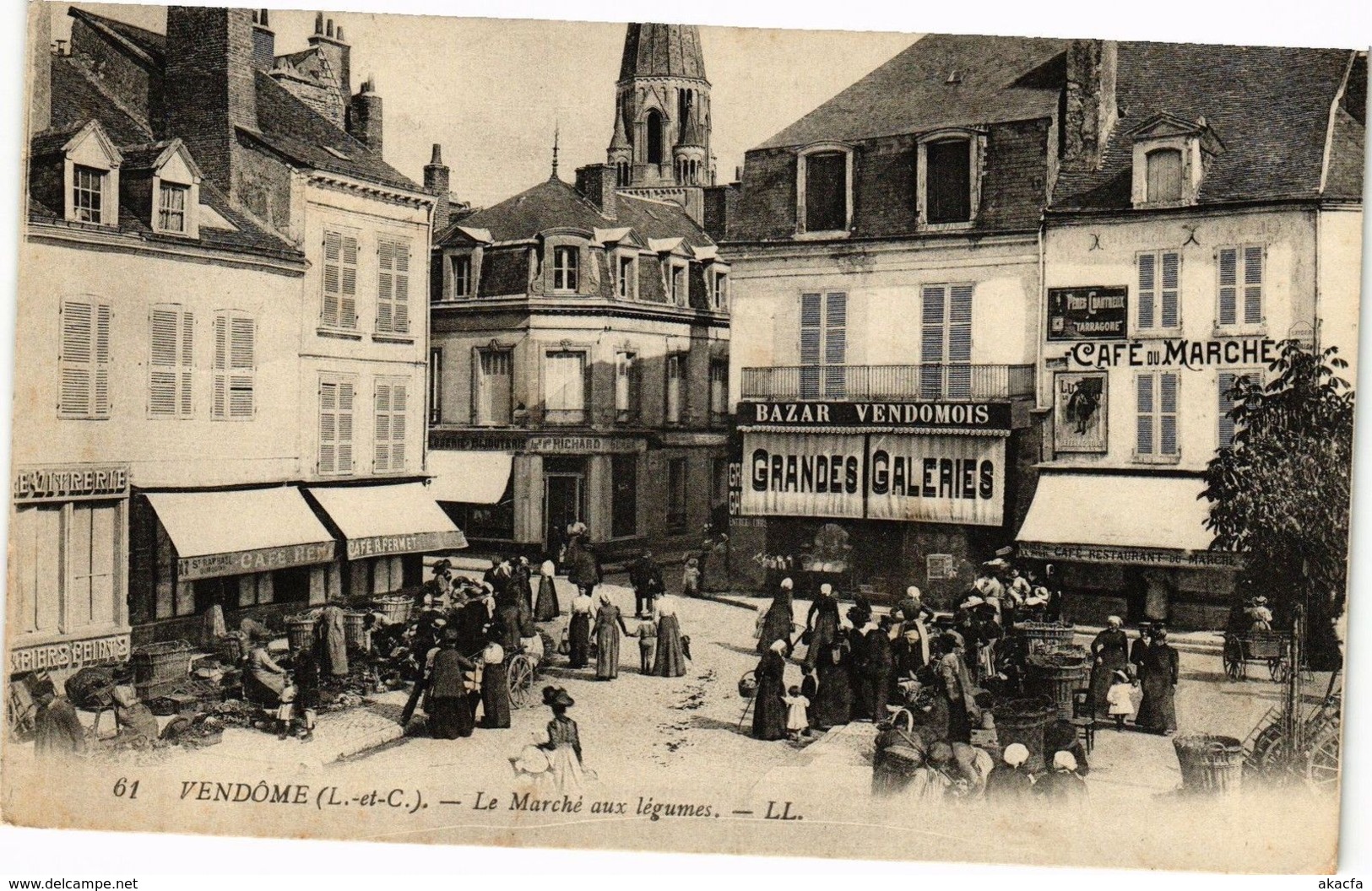 CPA VENDOME (L.-et-C.) - Le Marché aux legumes (208524)