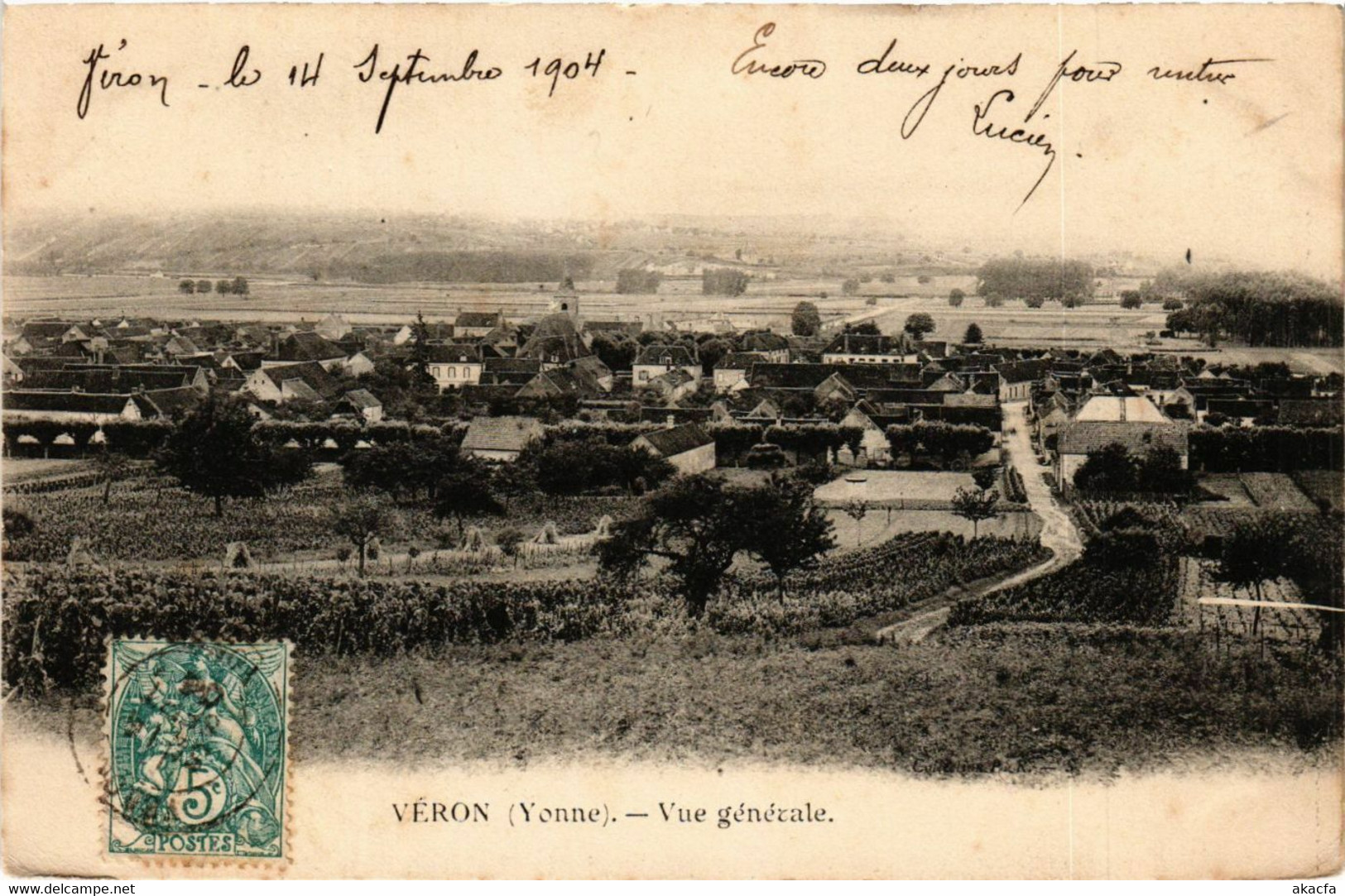 CPA VERON - Vue générale (358505)