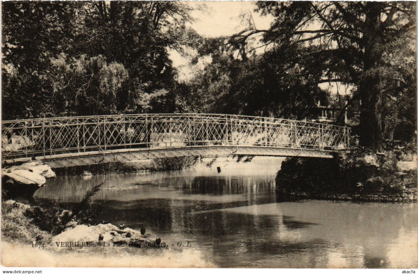 CPA VERRIERES-le-BUISSON Passerelle - Pont (1354204)