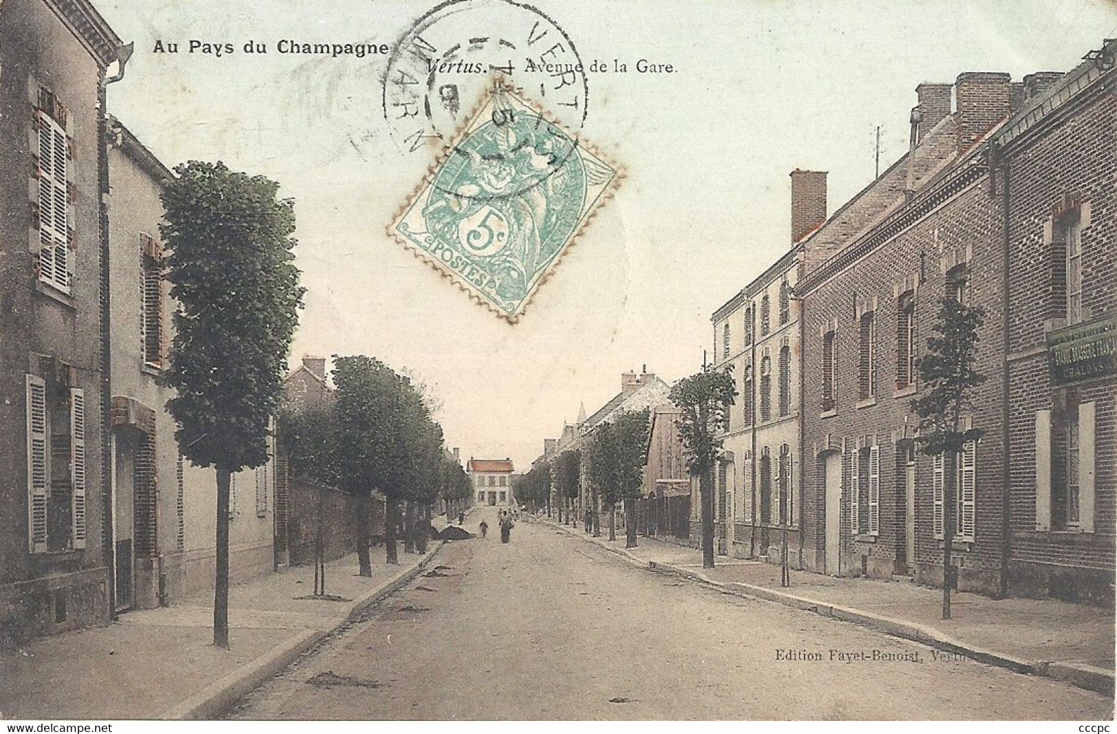 CPA Vertus Avenue de la Gare