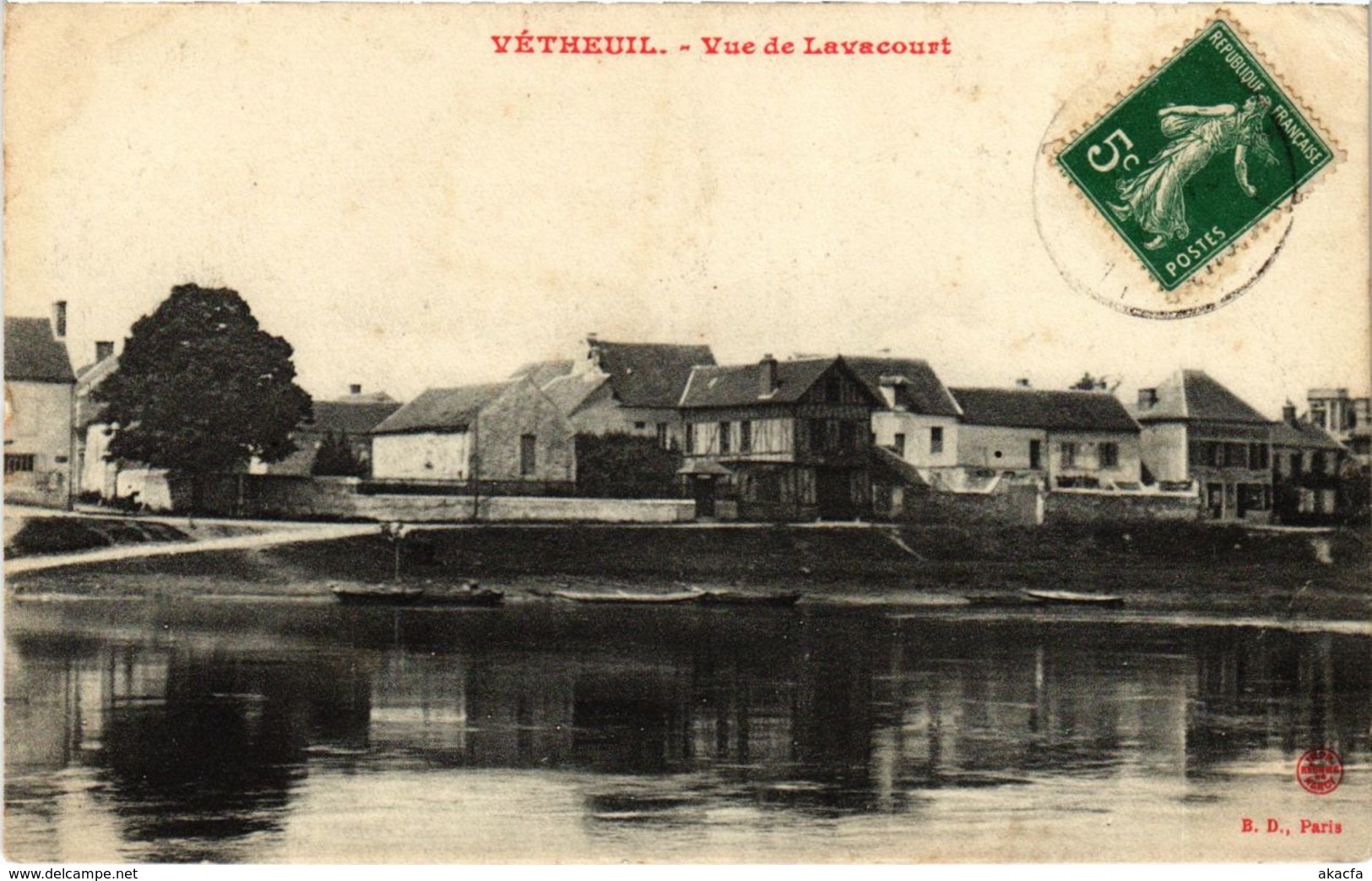 CPA VETHEUIL - Vue de Lavancourt (107415)