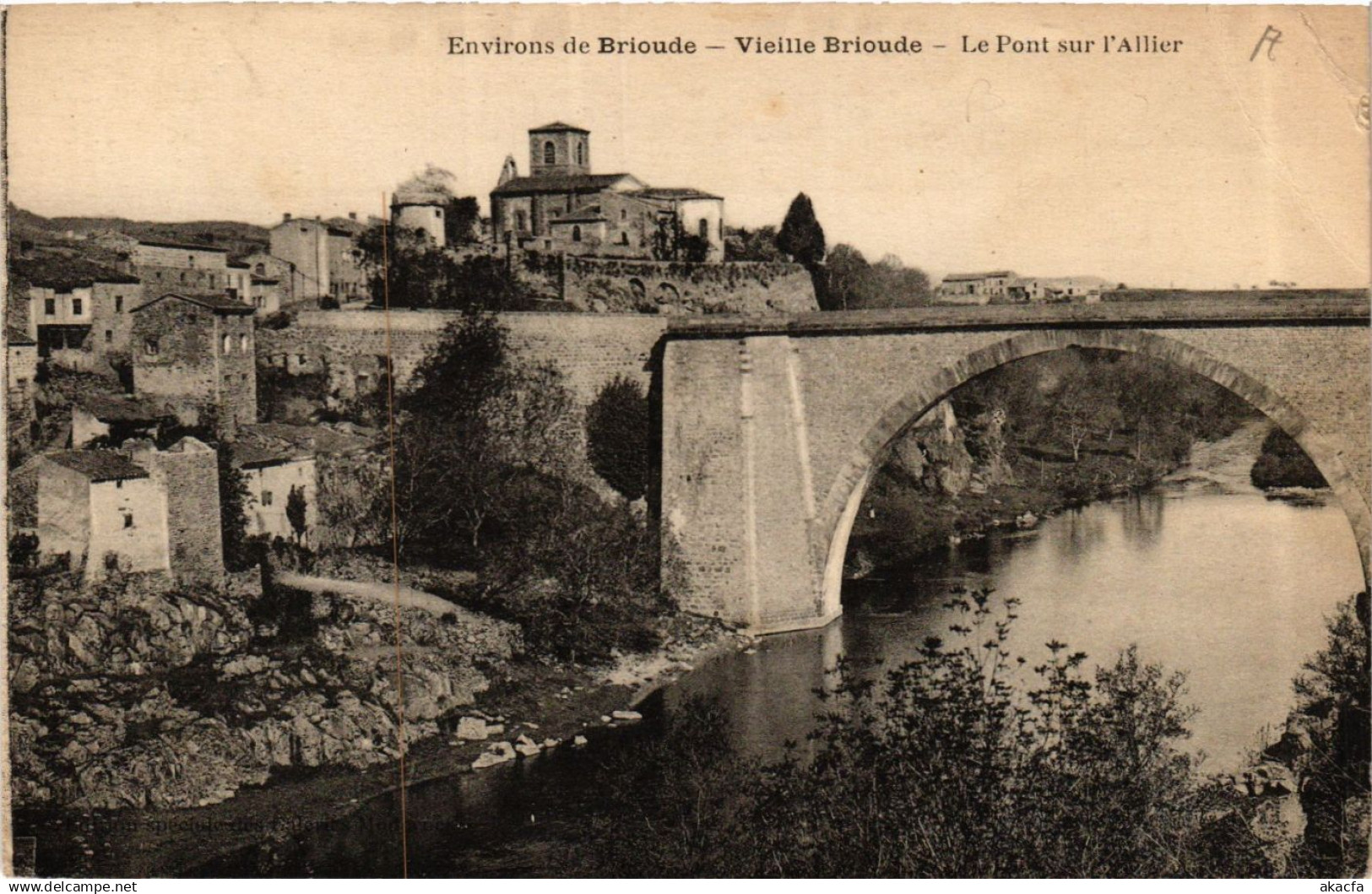 CPA VIEILLE-BRIOUDE - Env. de BRIOUDE - Le Pont sur l'ALLIER (690627)