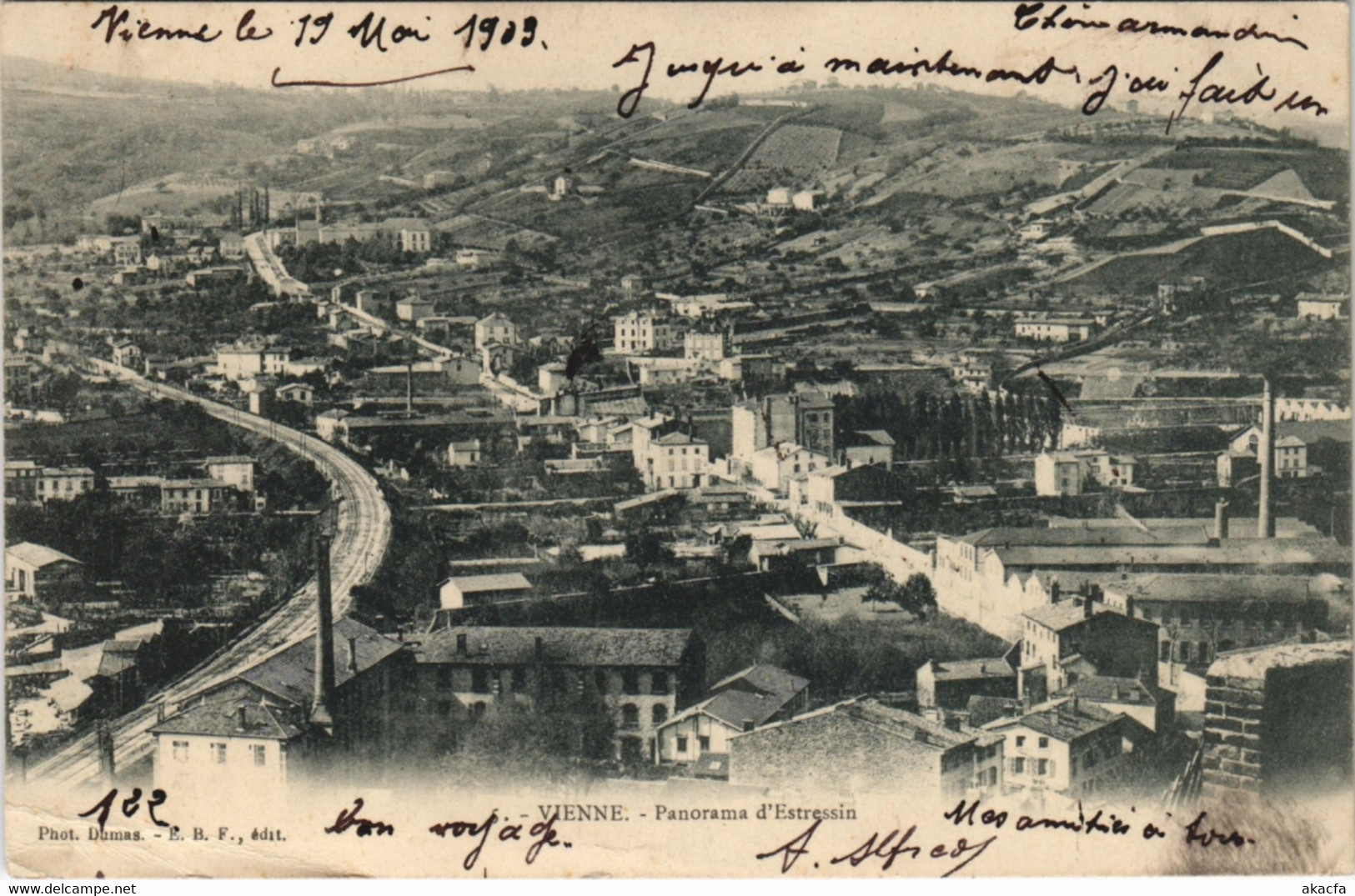 CPA VIENNE - Panorama d'Estressin (123754)