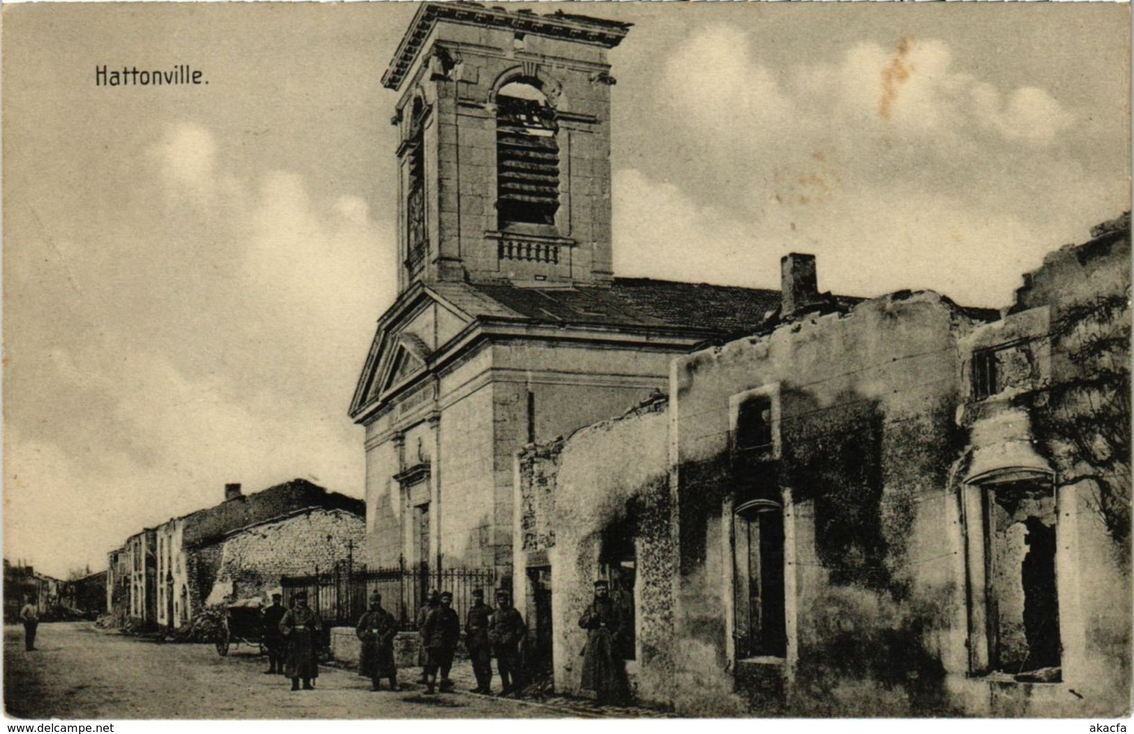 CPA Vigneulles-les-Hattonchatel - L'Eglise - Kirche - Ruines (1036958)