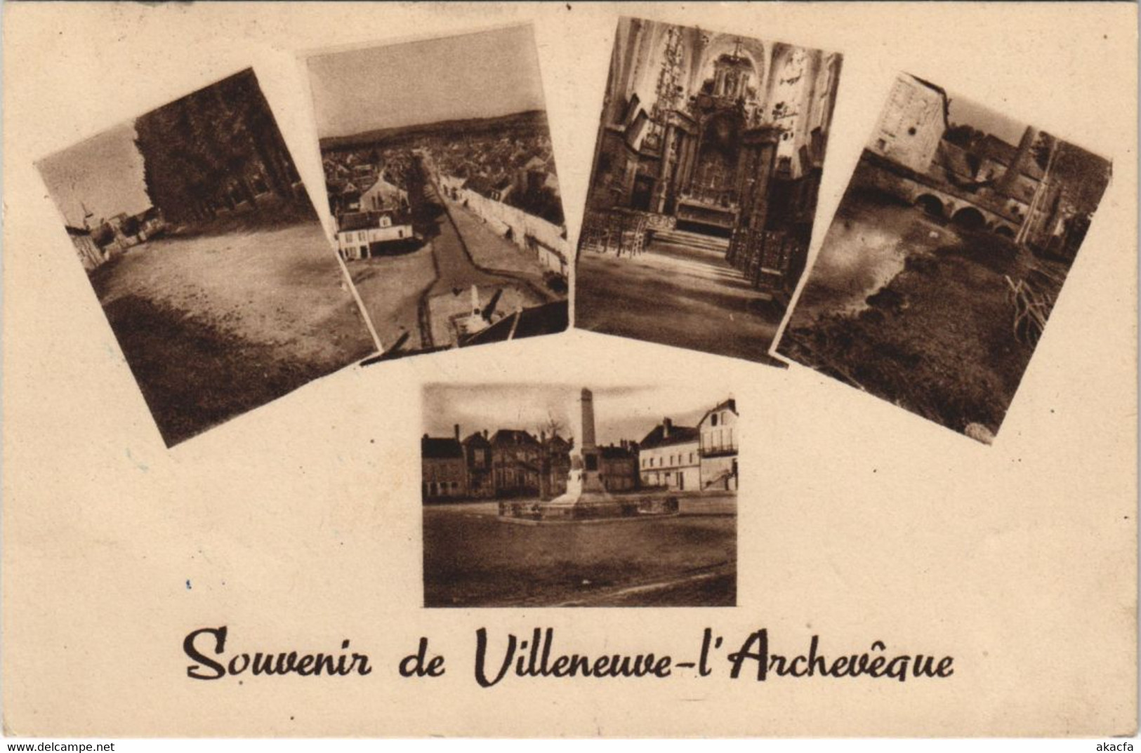 CPA VILLENEUVE - l'ARCHEVEQUE - Souvenir de VILLENEUVE - l'ARCHEVEQUE (147100)