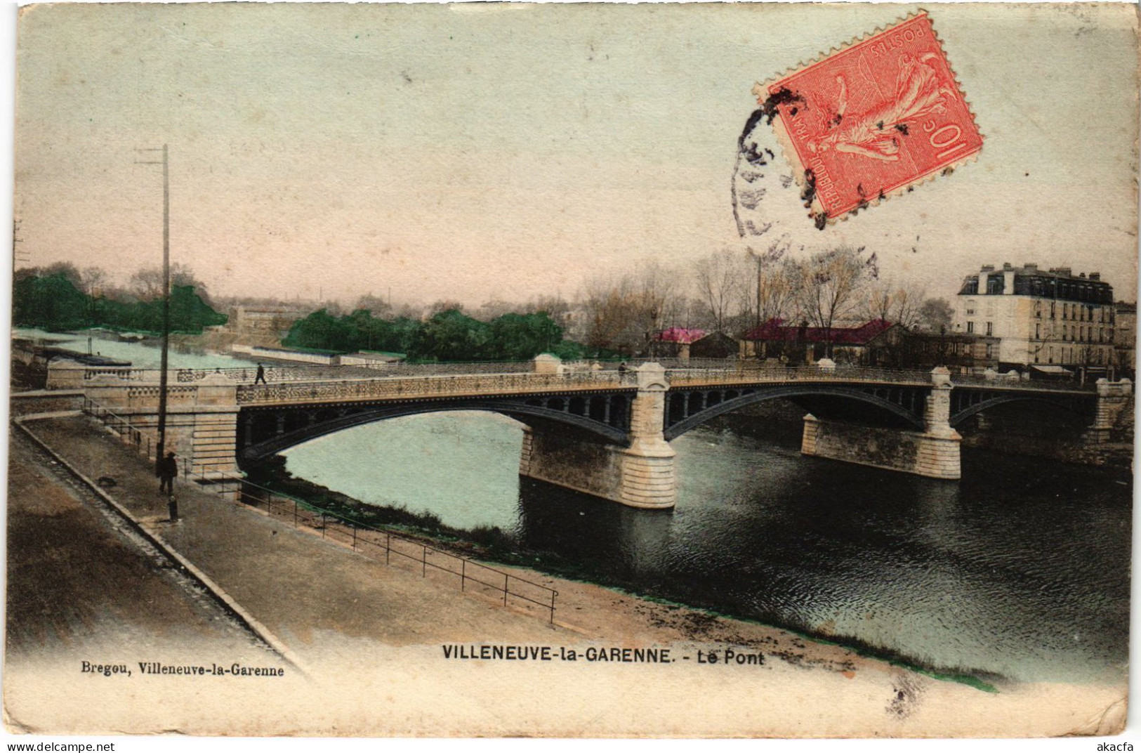 CPA Villeneuve la Garenne Le Pont FRANCE (1306581)