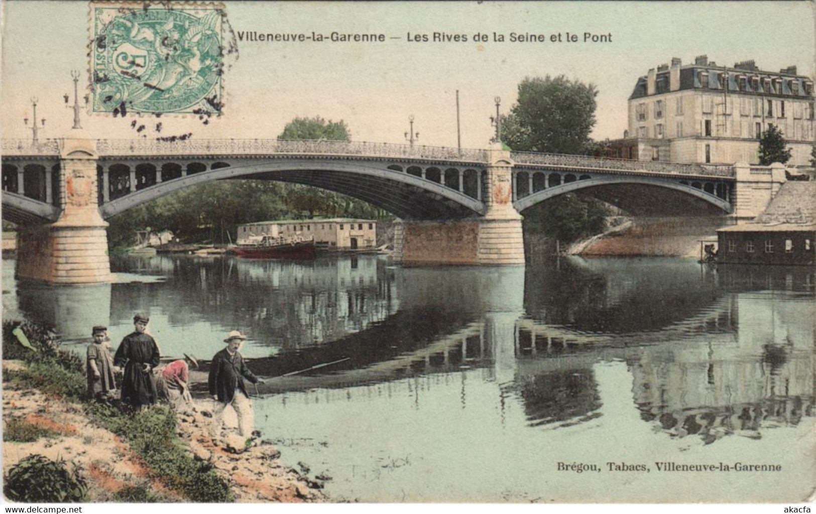 CPA VILLENEUVE-la-GARENNE Les Rives (806815)