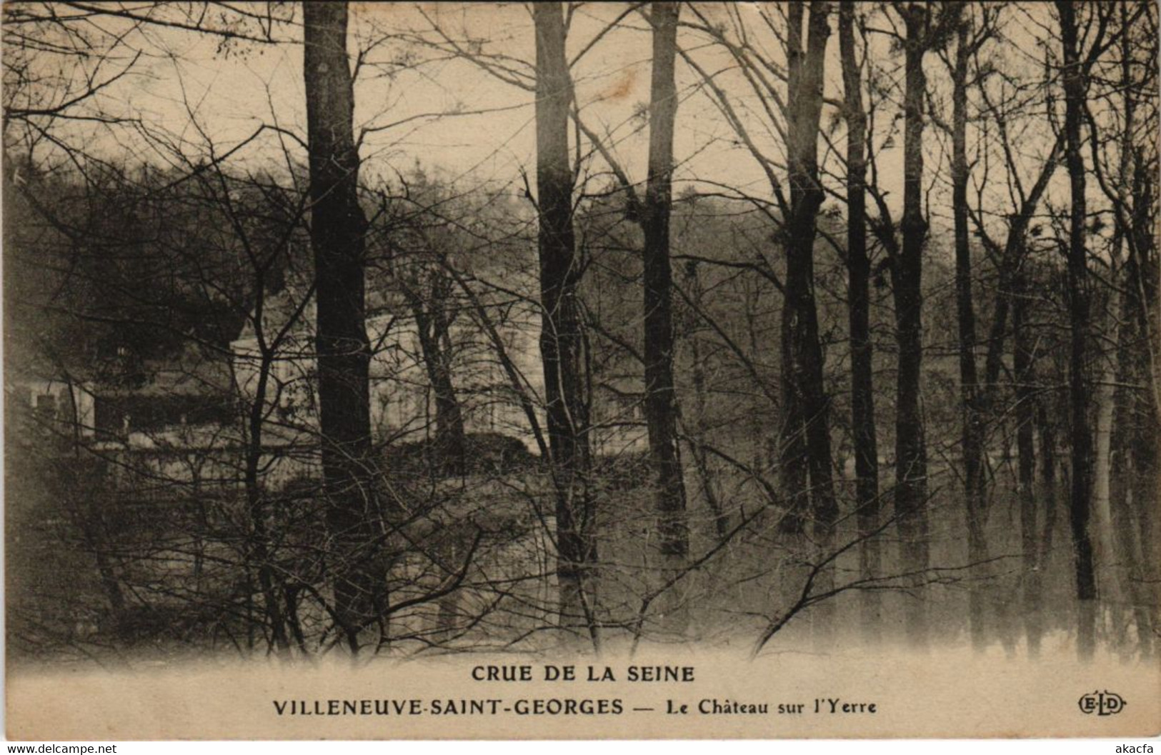 CPA VILLENEUVE-SAINT-GEORGES - Le Château sur l'Yerre (62977)