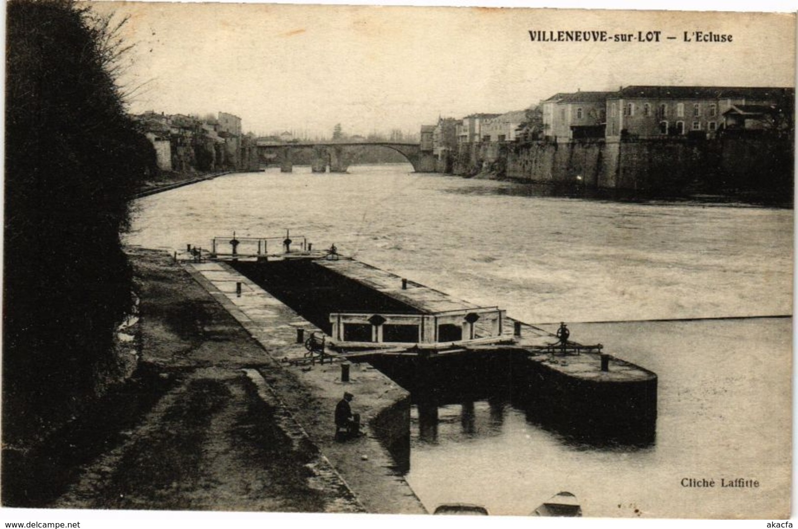 CPA VILLENEUVE-sur-LOT-L'Ecluse (263952)