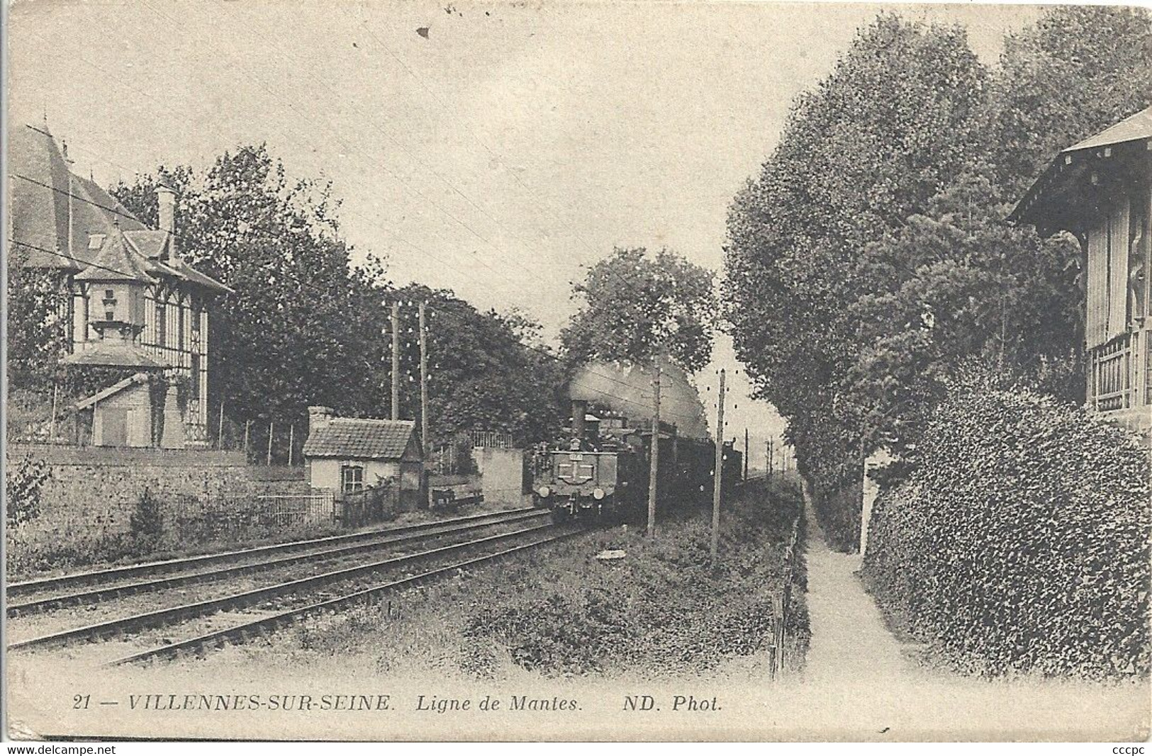 CPA Villennes-sur-Seine Ligne de Mantes