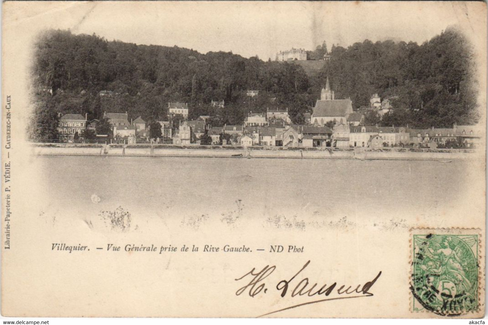 CPA VILLEQUIER - Vue générale de la Rive Gauche (126266)