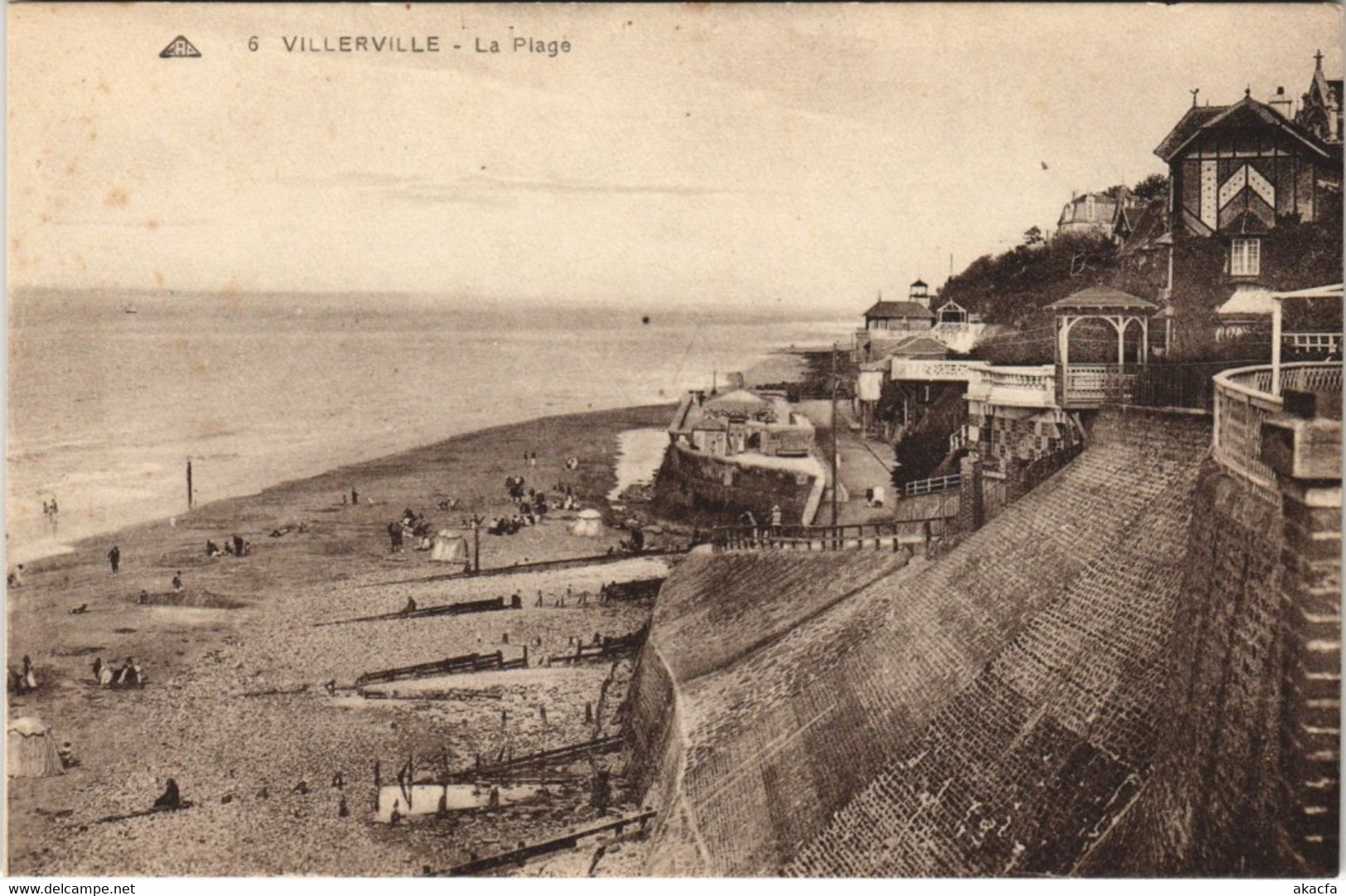 CPA VILLERVILLE - La Plage (141148)