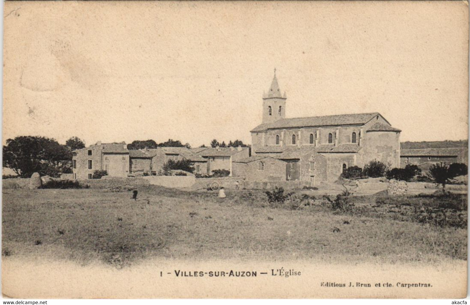 CPA VILLES-SUR-AUZON L'Eglise (1086508)