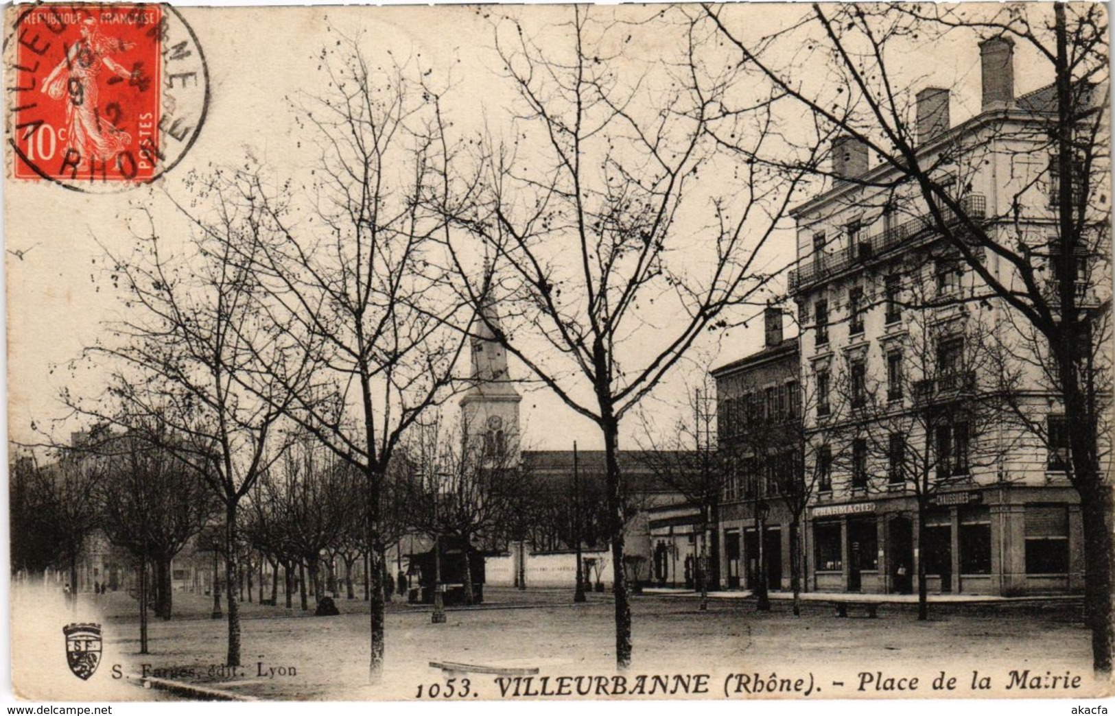 CPA Villeurbanne - Place de la Mairie (1036494)