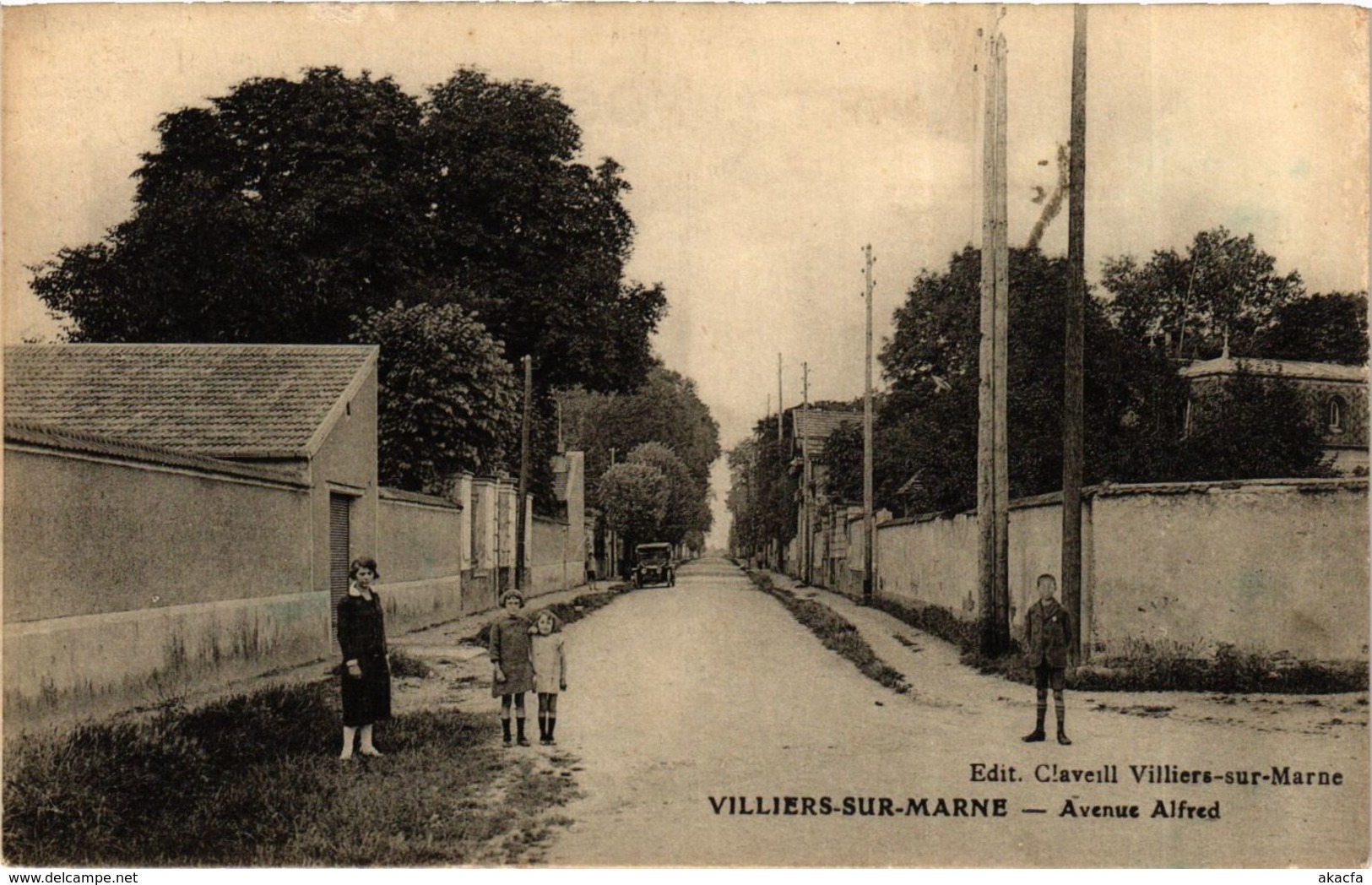 CPA VILLIERS-sur-MARNE Avenue Alfred (869749)