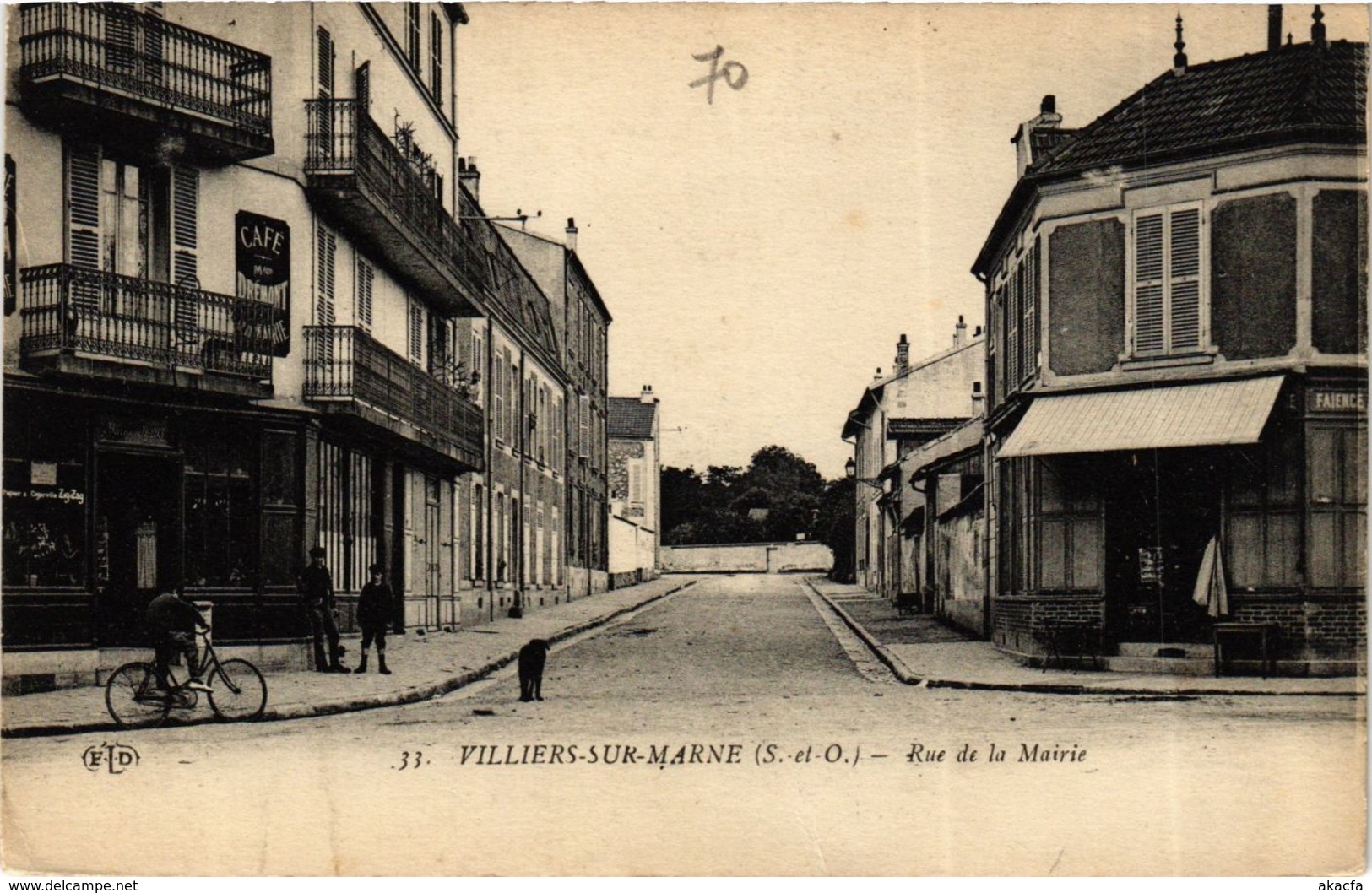 CPA VILLIERS-sur-MARNE Rue de la Mairie (869757)