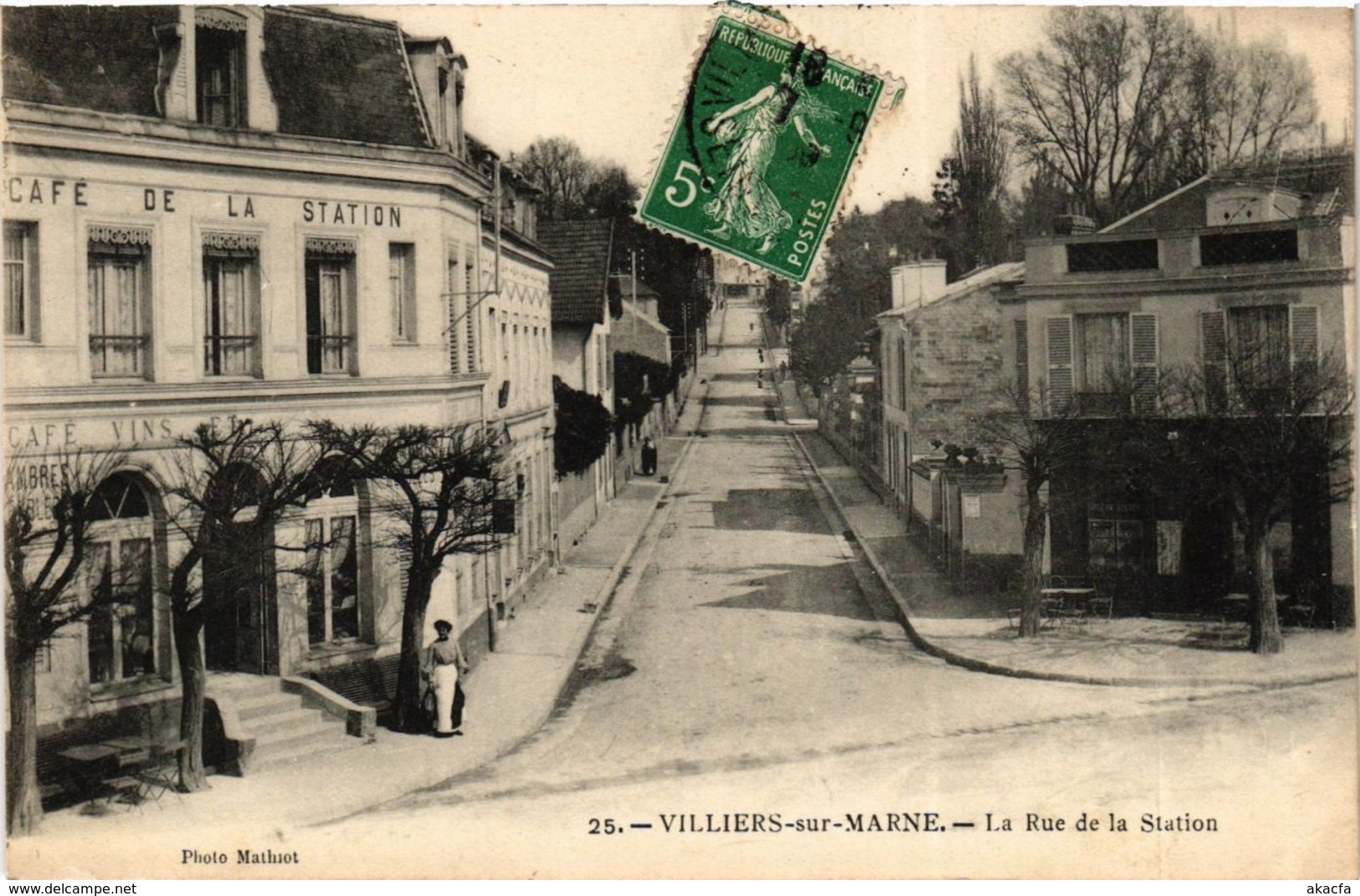 CPA VILLIERS-sur-MARNE Rue de la Station (869754)