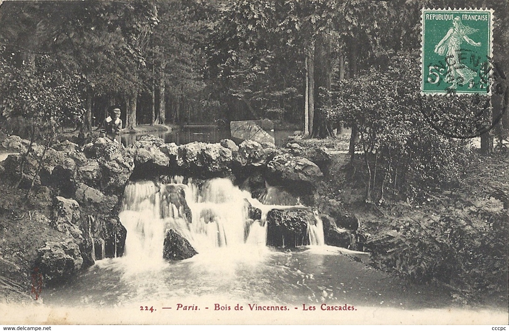 CPA Vincennes Bois de Vincennes Les Cascades