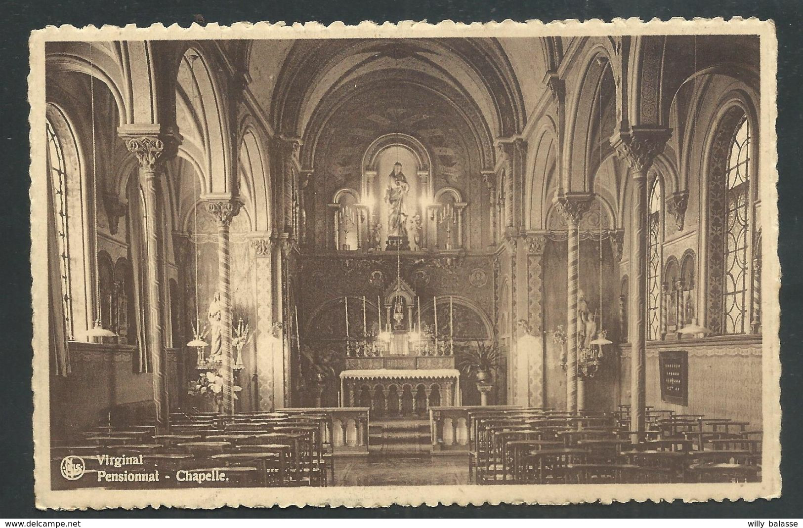 +++ CPA - VIRGINAL - Ittre - Pensionnat - Chapelle - Nels  //