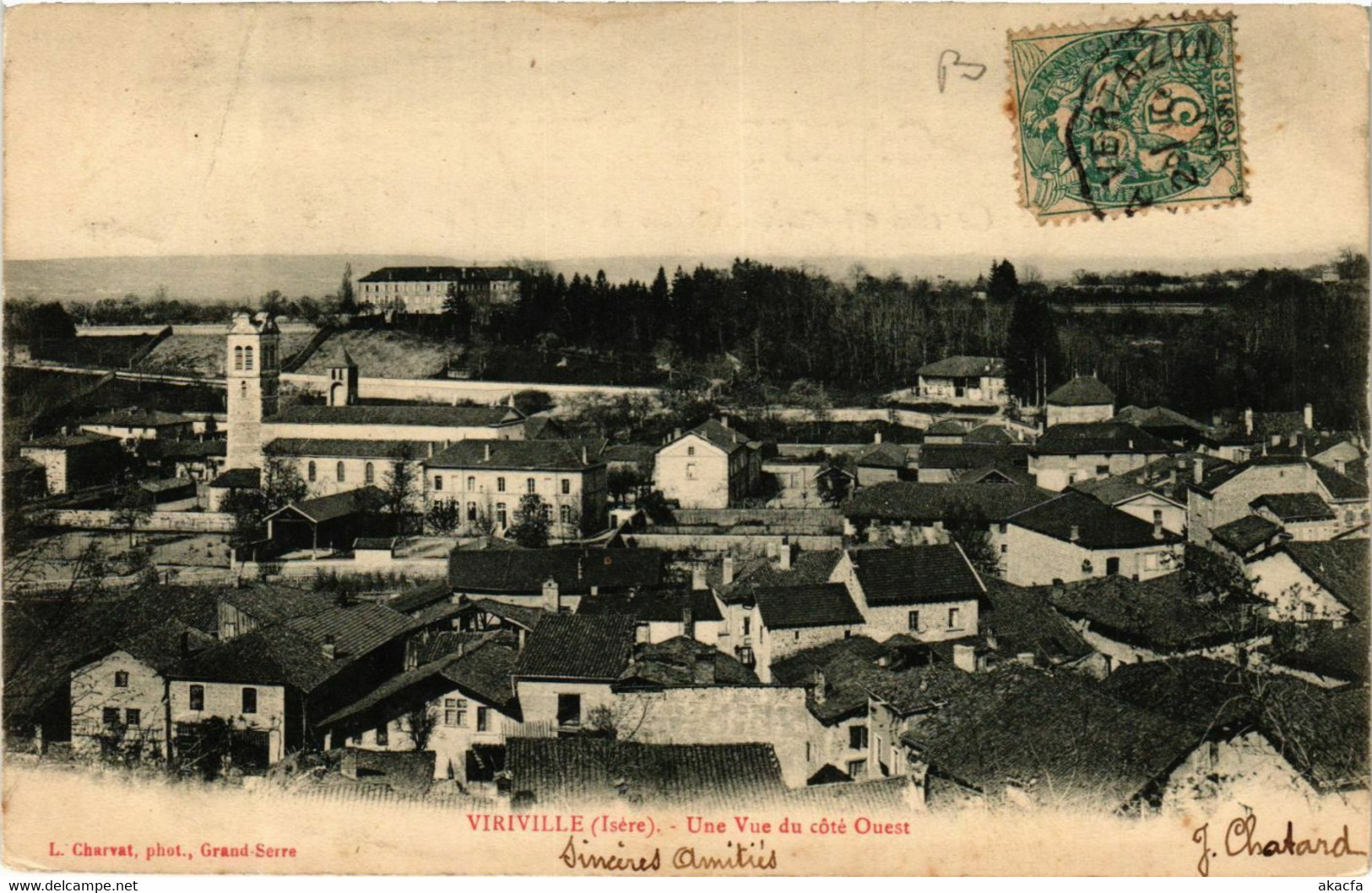 CPA VIRIVILLE - Une Vue du cote Ouest (652422)