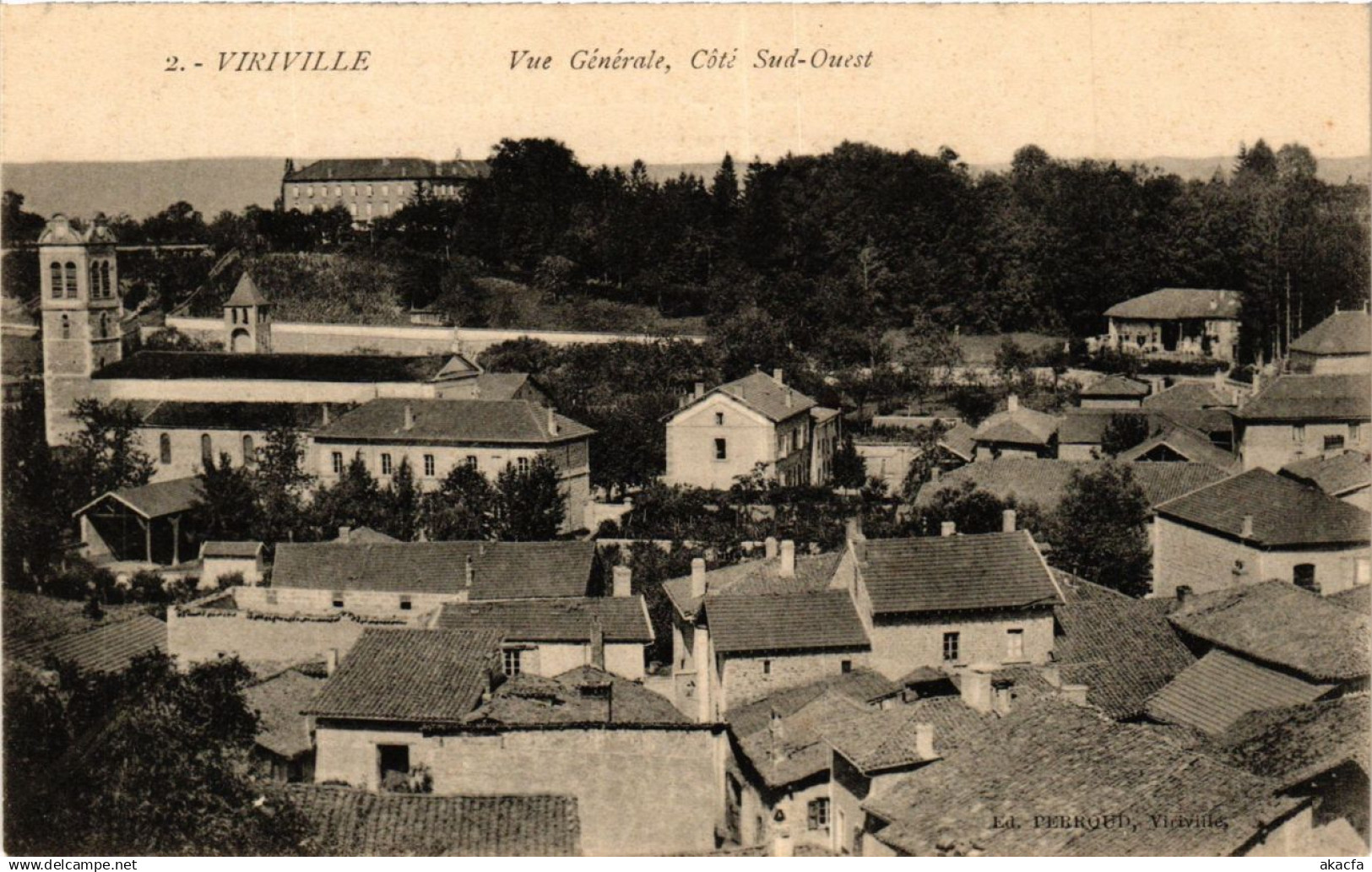 CPA VIRIVILLE - Vue générale Cote Sud-Ouest (247326)