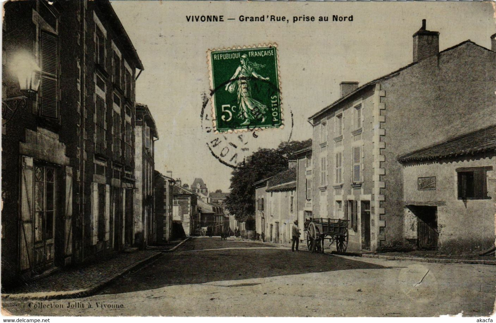 CPA VIVONNE - Grand'Rue prise au Nord (365782)