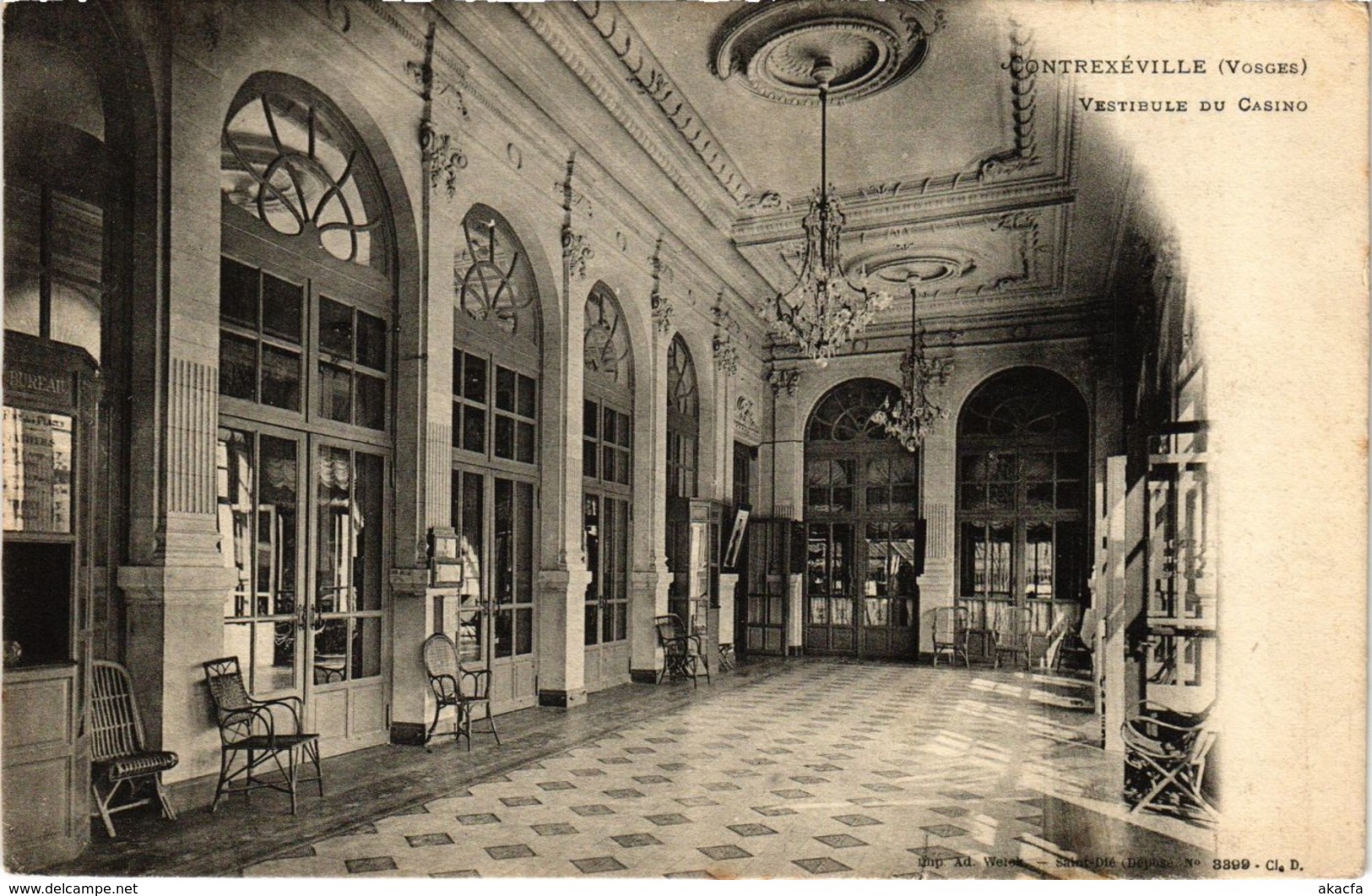 CPA Vosges CONTREXEVILLE Vestibule du Casino (982952)