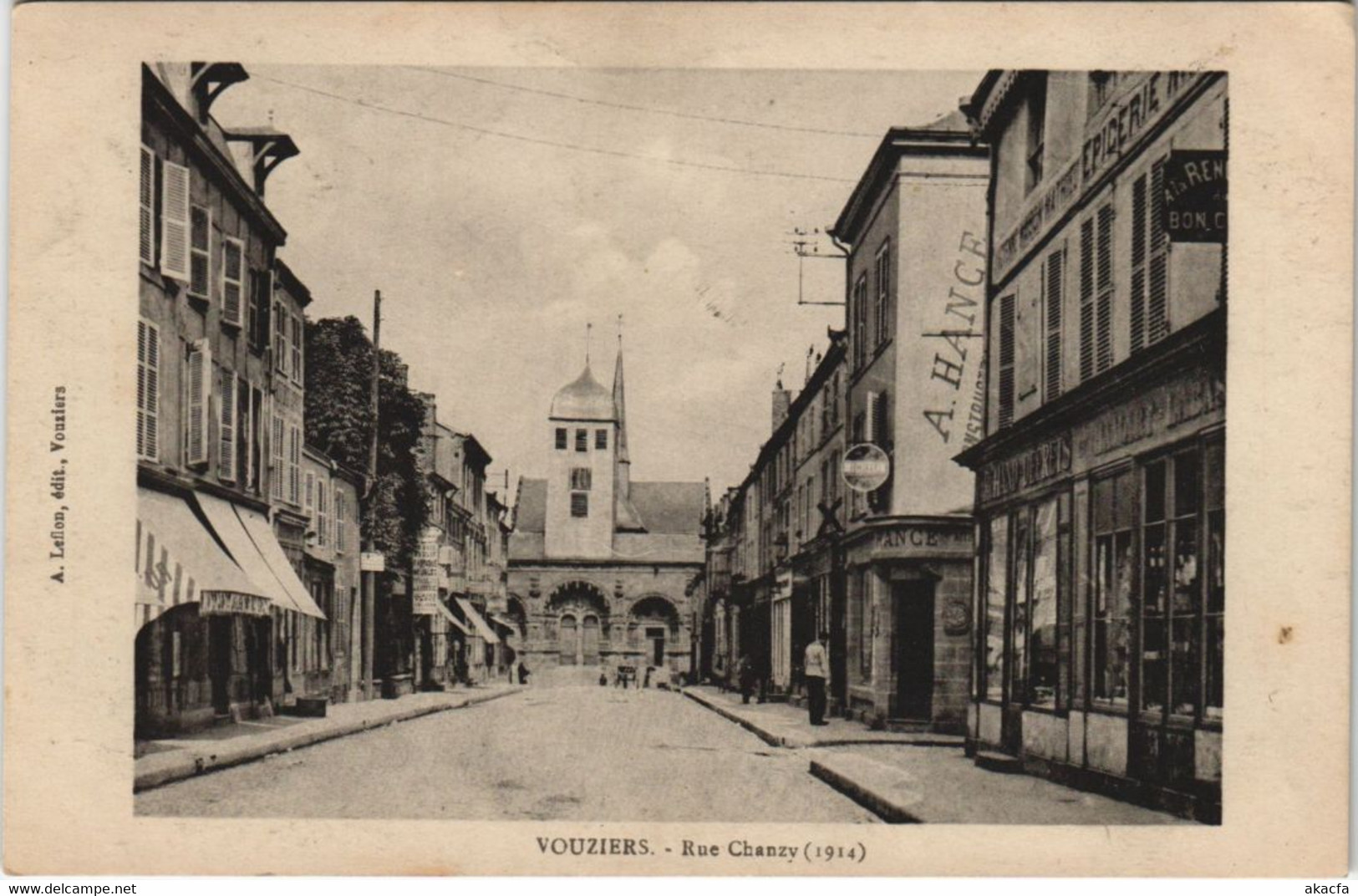 CPA VOUZIERS - Rue CHANZY (134850)