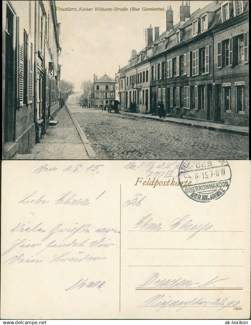 CPA Vouziers Vouziers Kaiser Wilhelmstrasse 1915