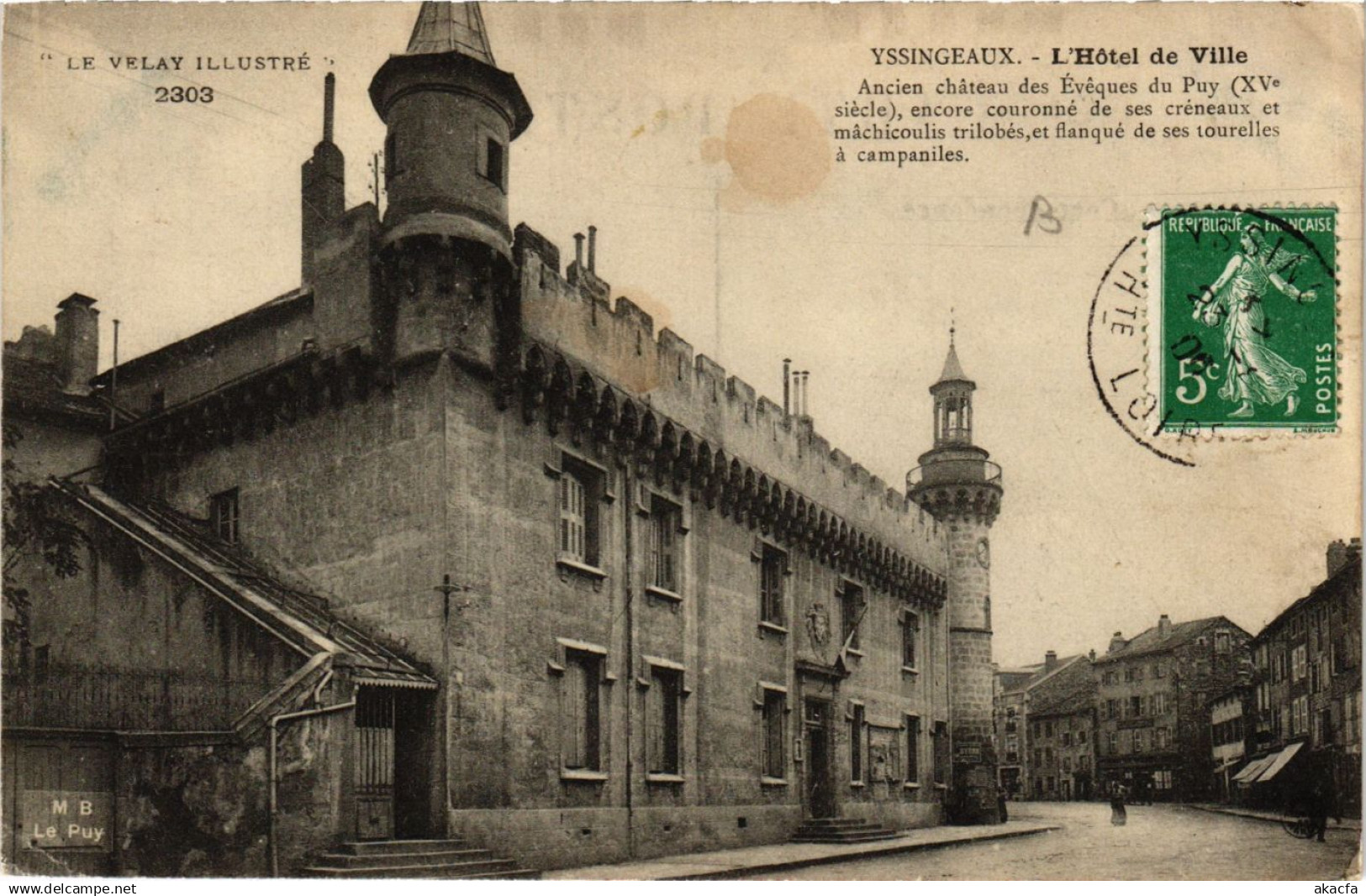 CPA YSSINGEAUX - L'Hotel de Ville (658066)