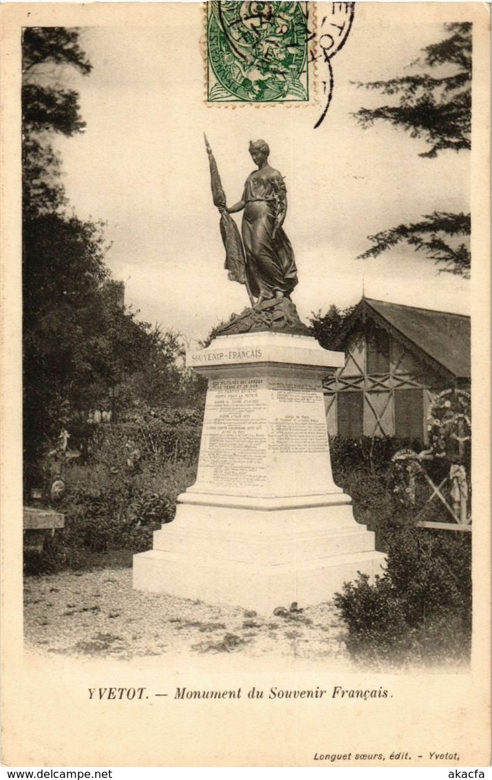 CPA YVETOT - Monument du Souvenir Francais (199432)