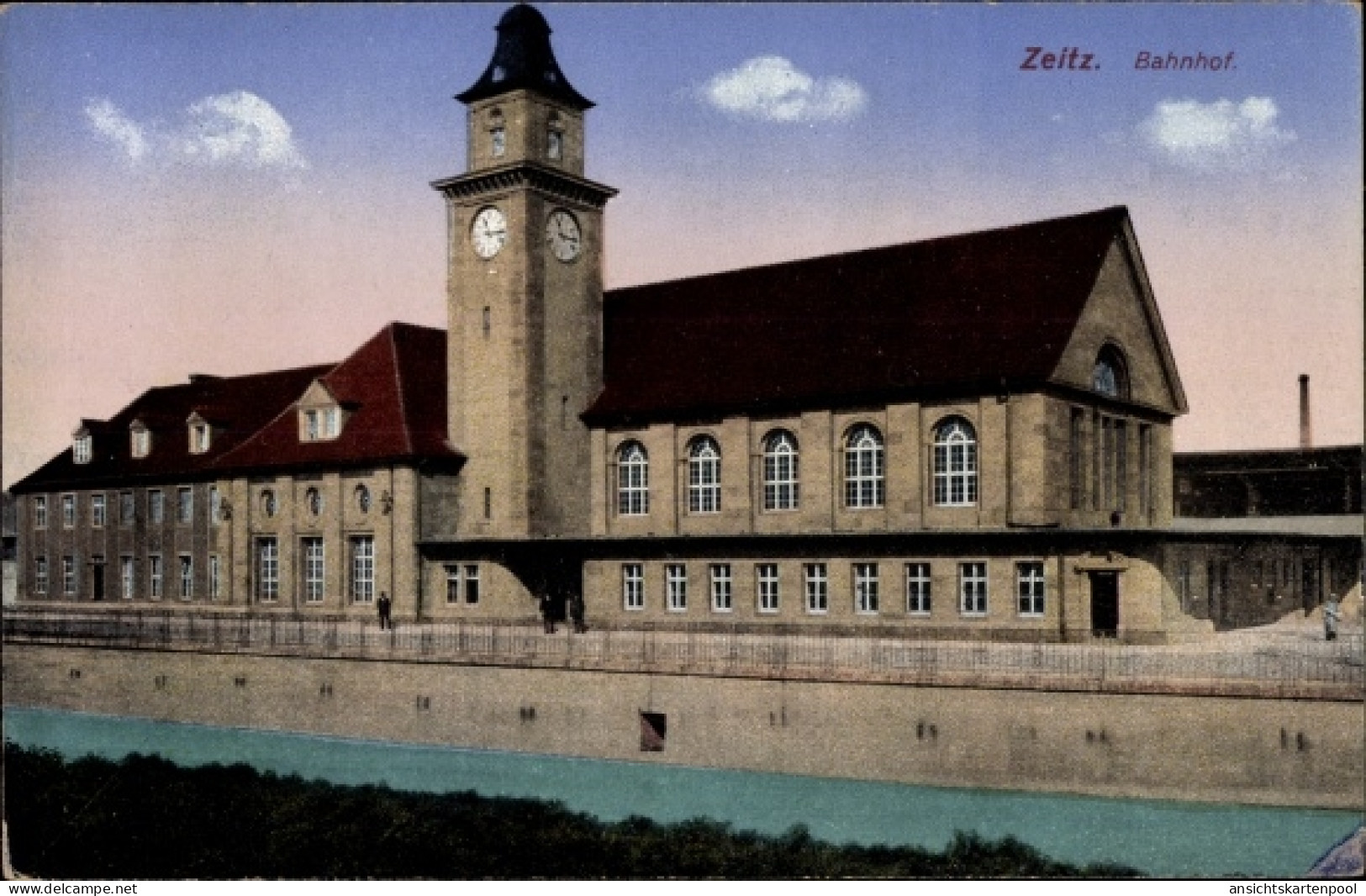 CPA Zeitz in Saxe Anhalt, Bahnhof