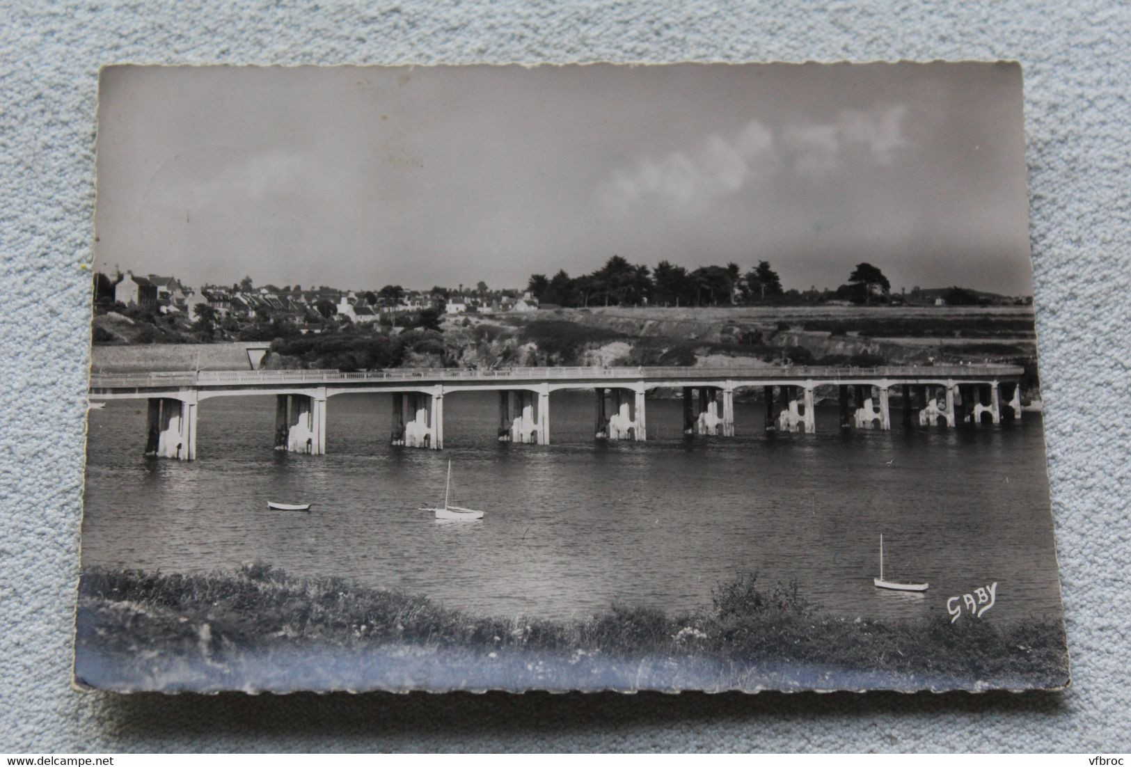 Cpm 1955, Lancieux, le Rieul et le pont du Frémur, Cotes d'Armor 22