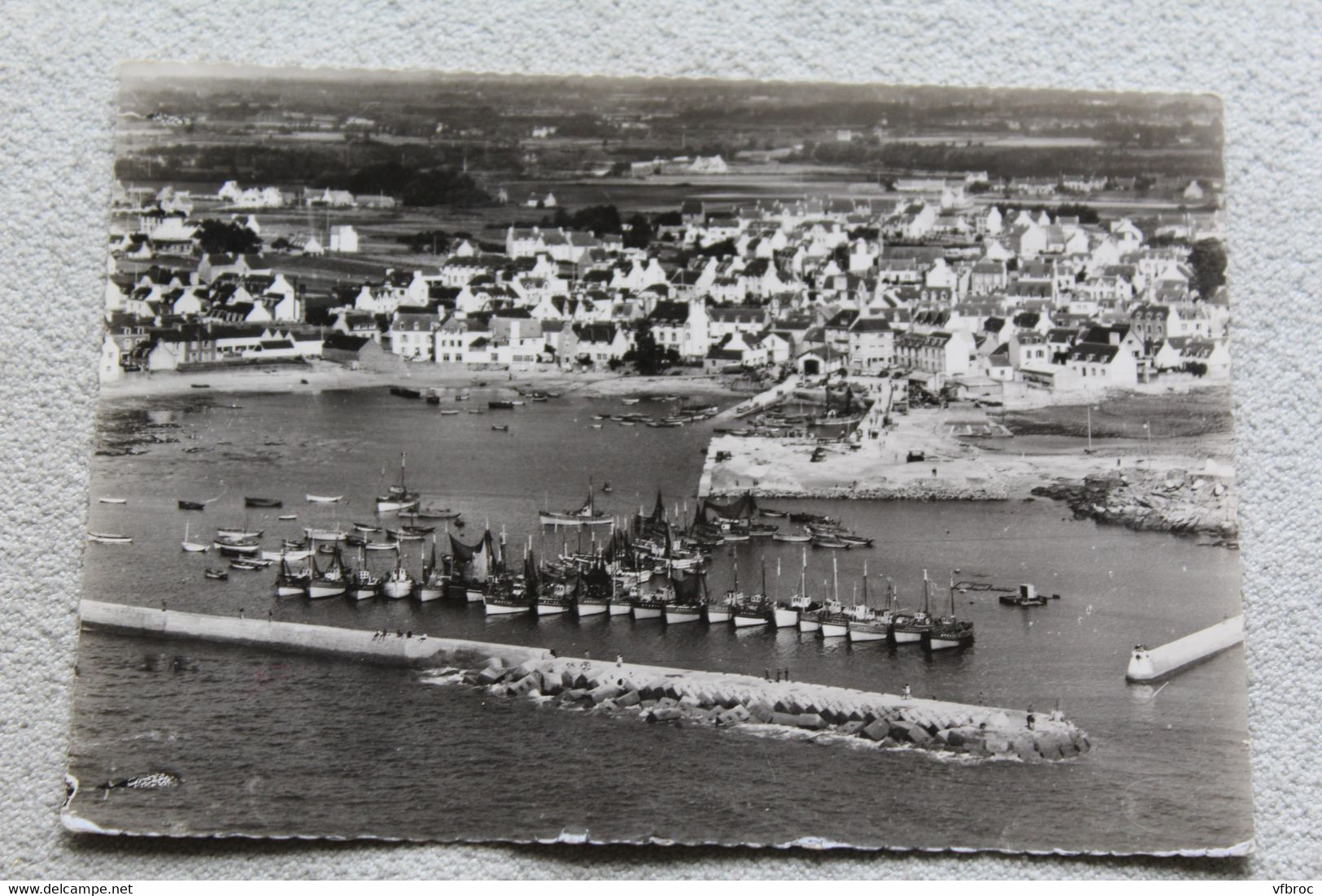 Cpm 1962, Lesconil, la flotille de chalutiers, Finistère 29