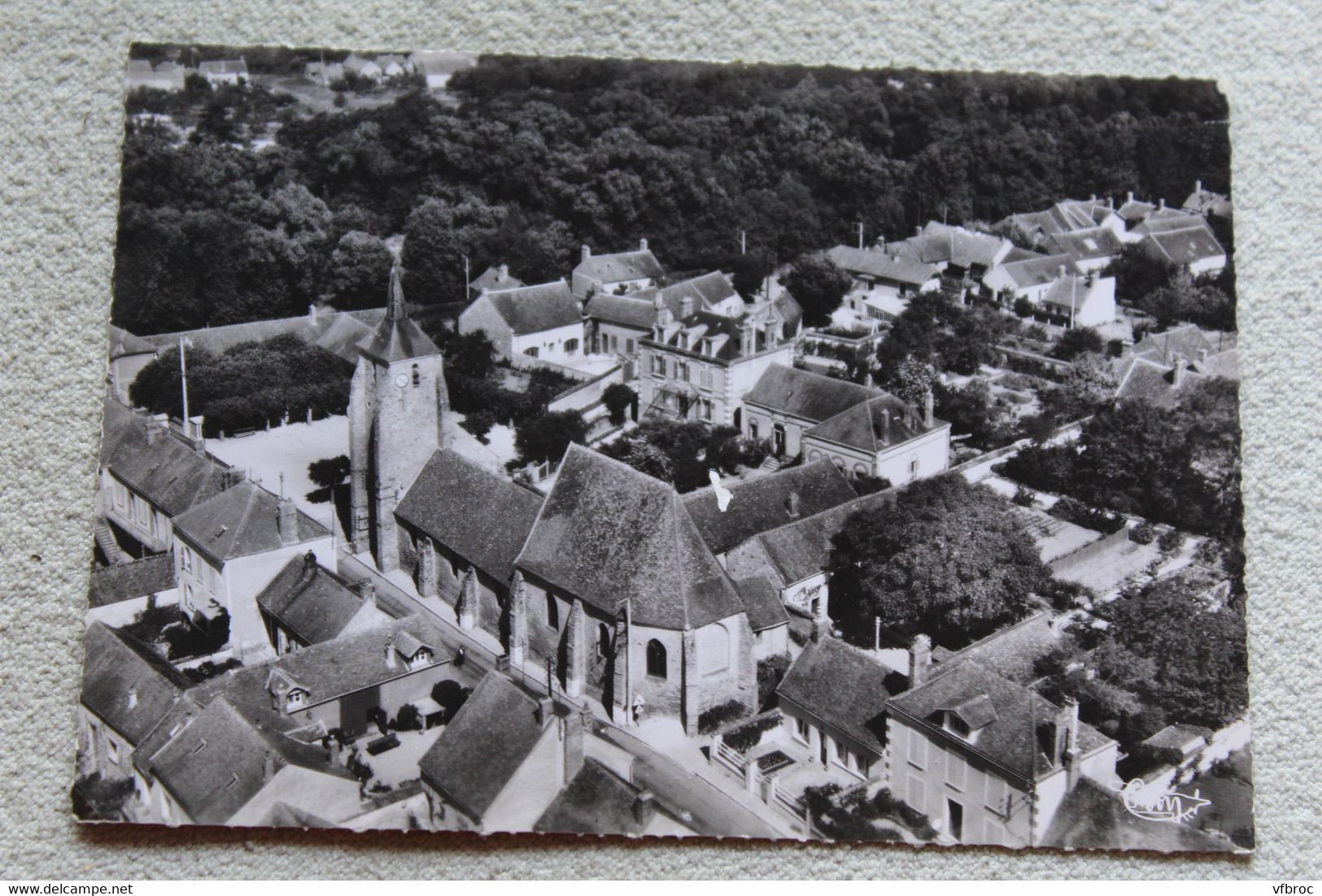 Cpm 1963, Misy sur Yonne, quartier de l'église, Yonne 89