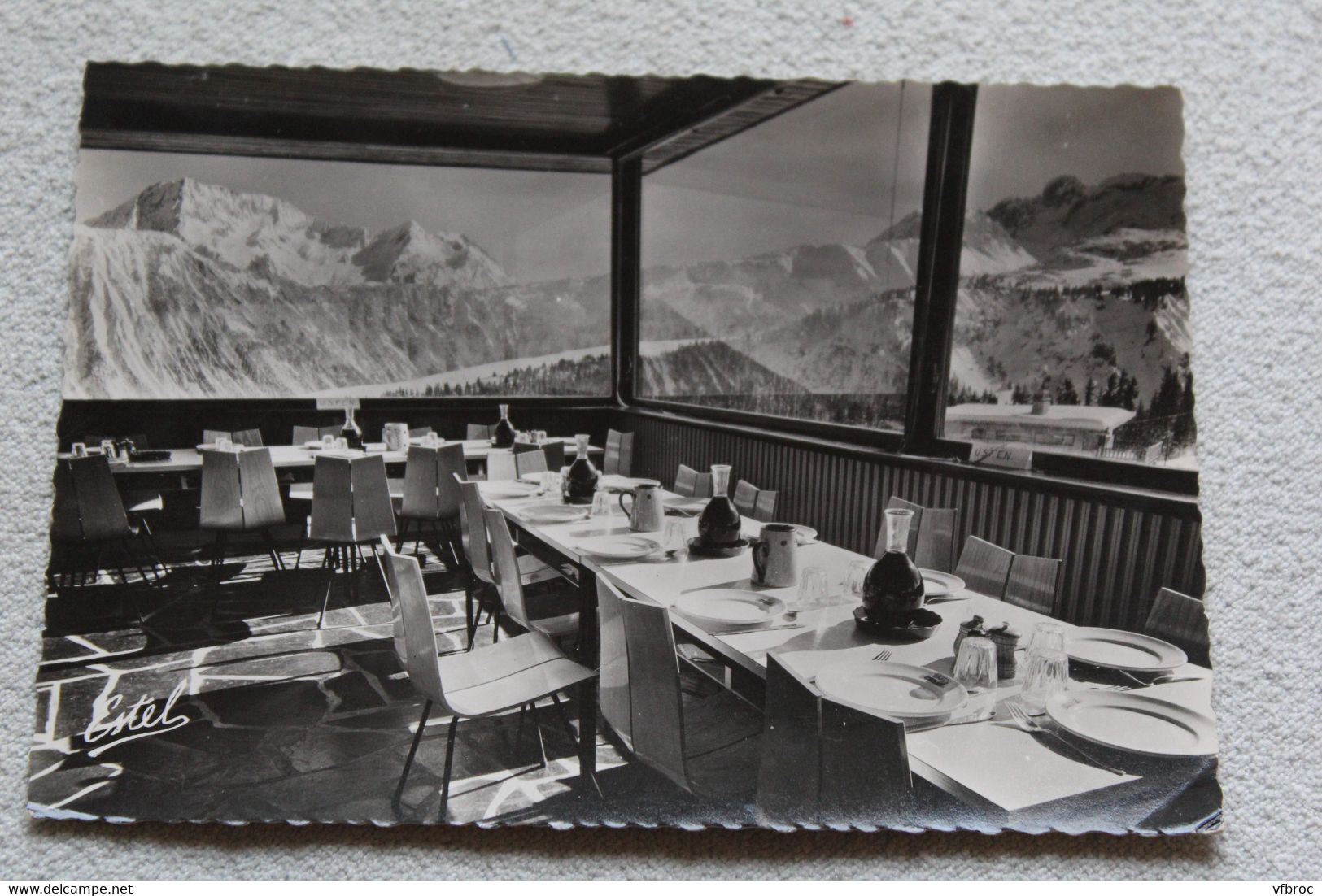 Cpm 1964, Courchevel, le châlet de l'entraide universitaire, le Nogentil, Savoie 73