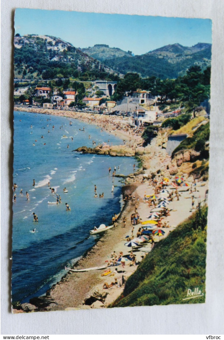 Cpm 1964, Sanary sur mer, la plage Dorée, Var 83